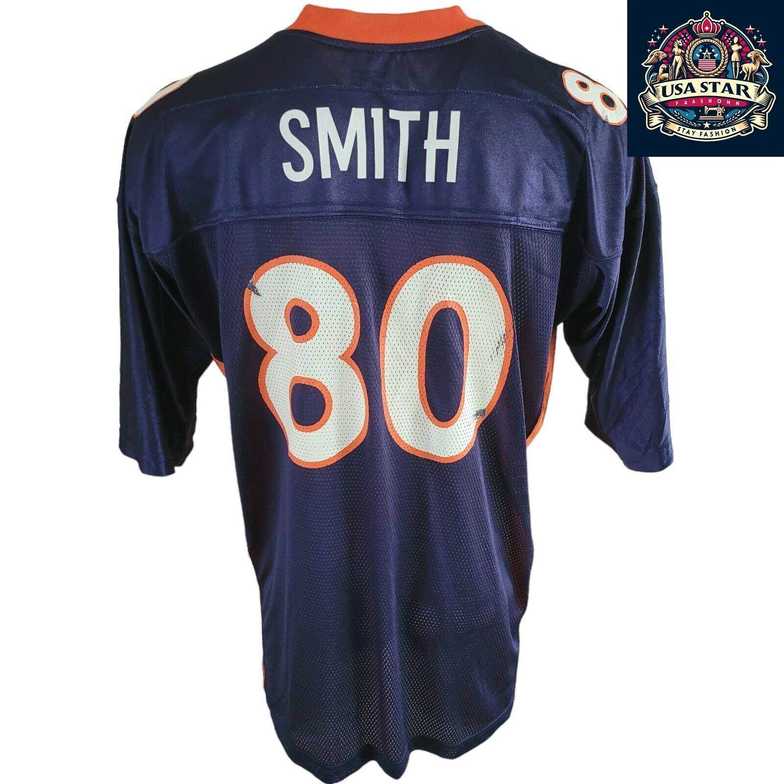Reebok Broncos Jersey 80 Smith XL - Authentic, Lightweight, Breathable NFL Design for Fans - USASTARFASHION
