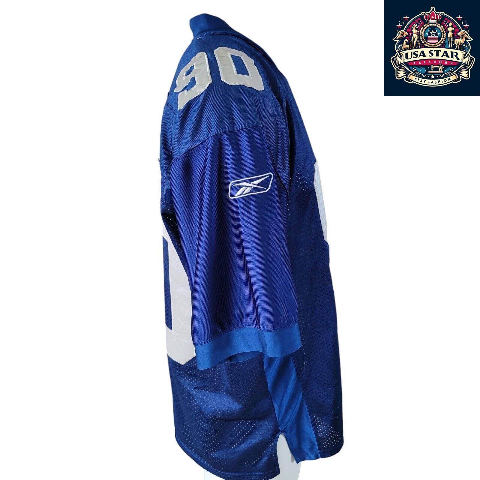 Reebok NFL Giants Jersey Jason Pierre - Paul Blue Size 50 with Moisture - Wicking Fabric - USASTARFASHION