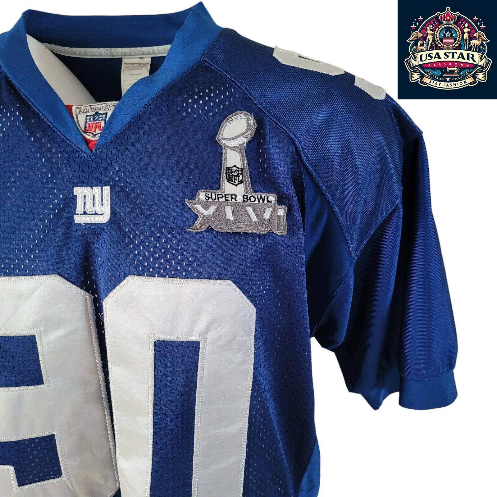 Reebok NFL Giants Jersey Jason Pierre - Paul Blue Size 50 with Moisture - Wicking Fabric - USASTARFASHION