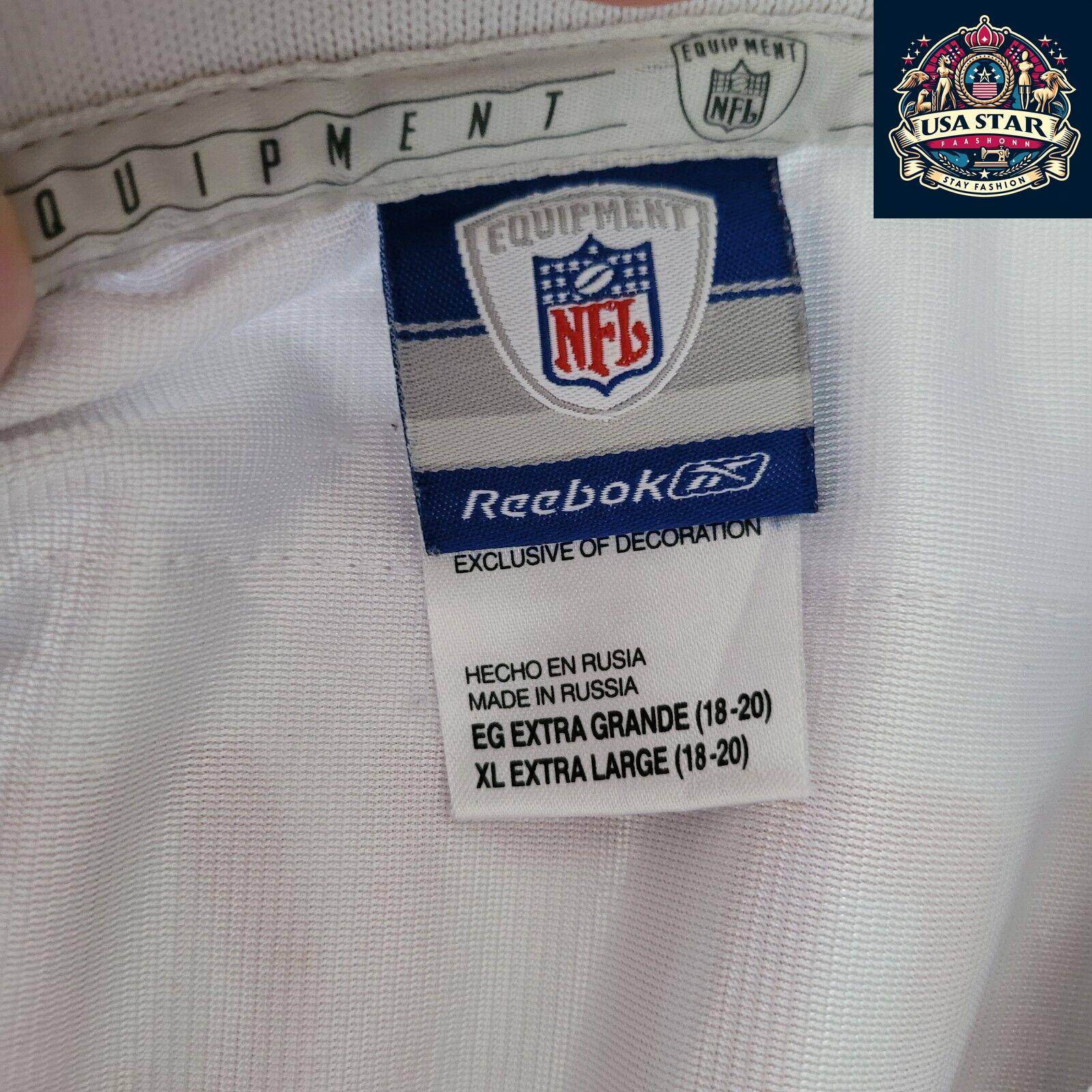 Reebok Youth XL New York Giants Jersey Jeremy Shockey 80 - Authentic NFL Football Apparel - USASTARFASHION