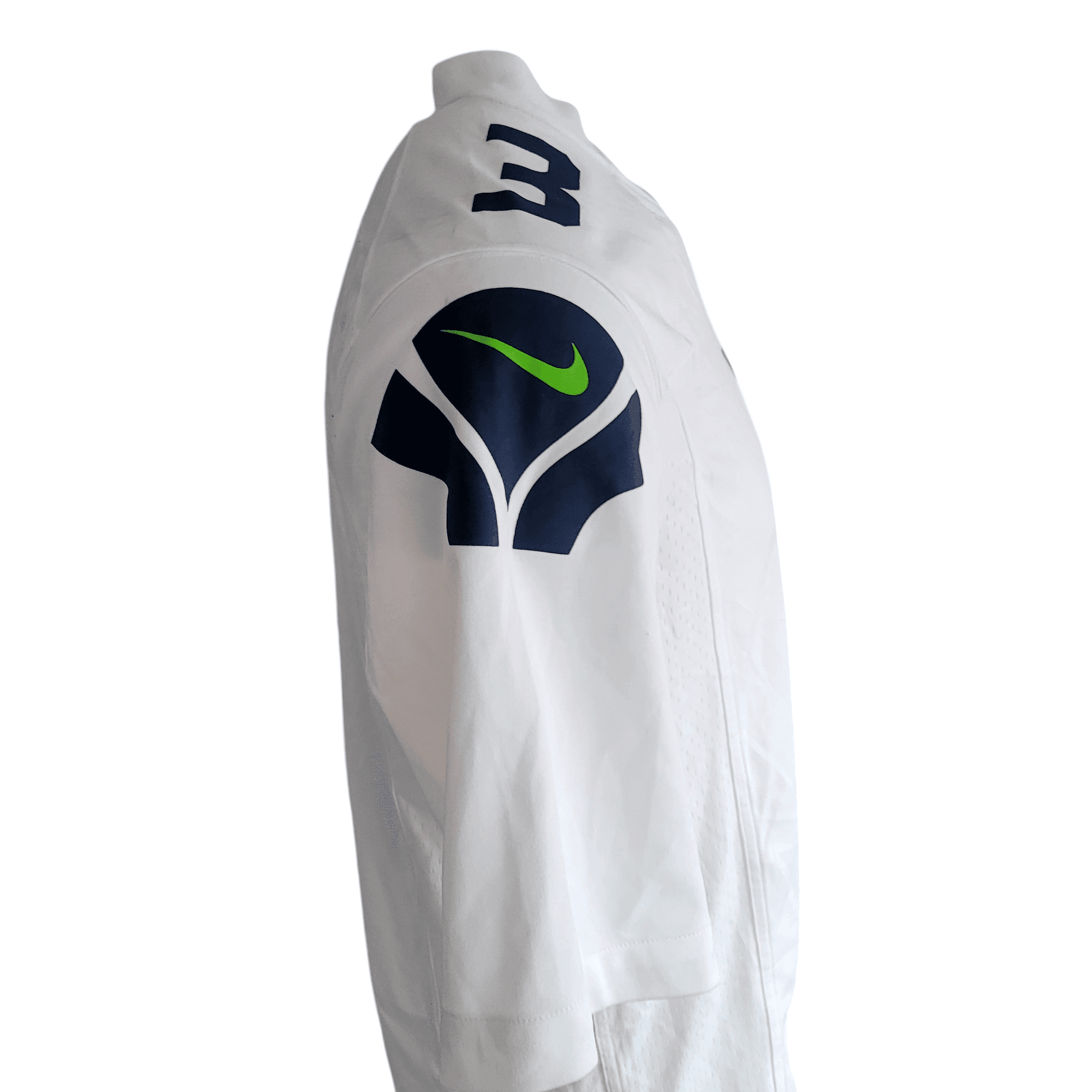 Russell Wilson Seattle Seahawks NFL Jersey 3 White Size M Nike On Field - USASTARFASHION