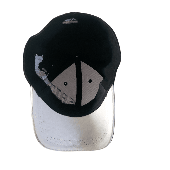 Saltrock Snapback Cap - Black Elastic - Fit With Embroidered Gothic Script Logo, One Size Fits Most - USASTARFASHION