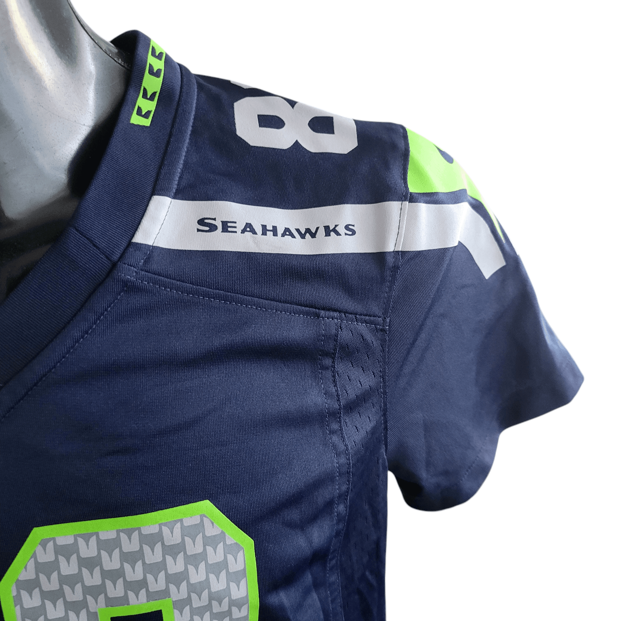 Seattle Seahawks Doug Baldwin Jersey 89 NFL On Field by Nike - Women's Medium, Navy Blue - USASTARFASHION