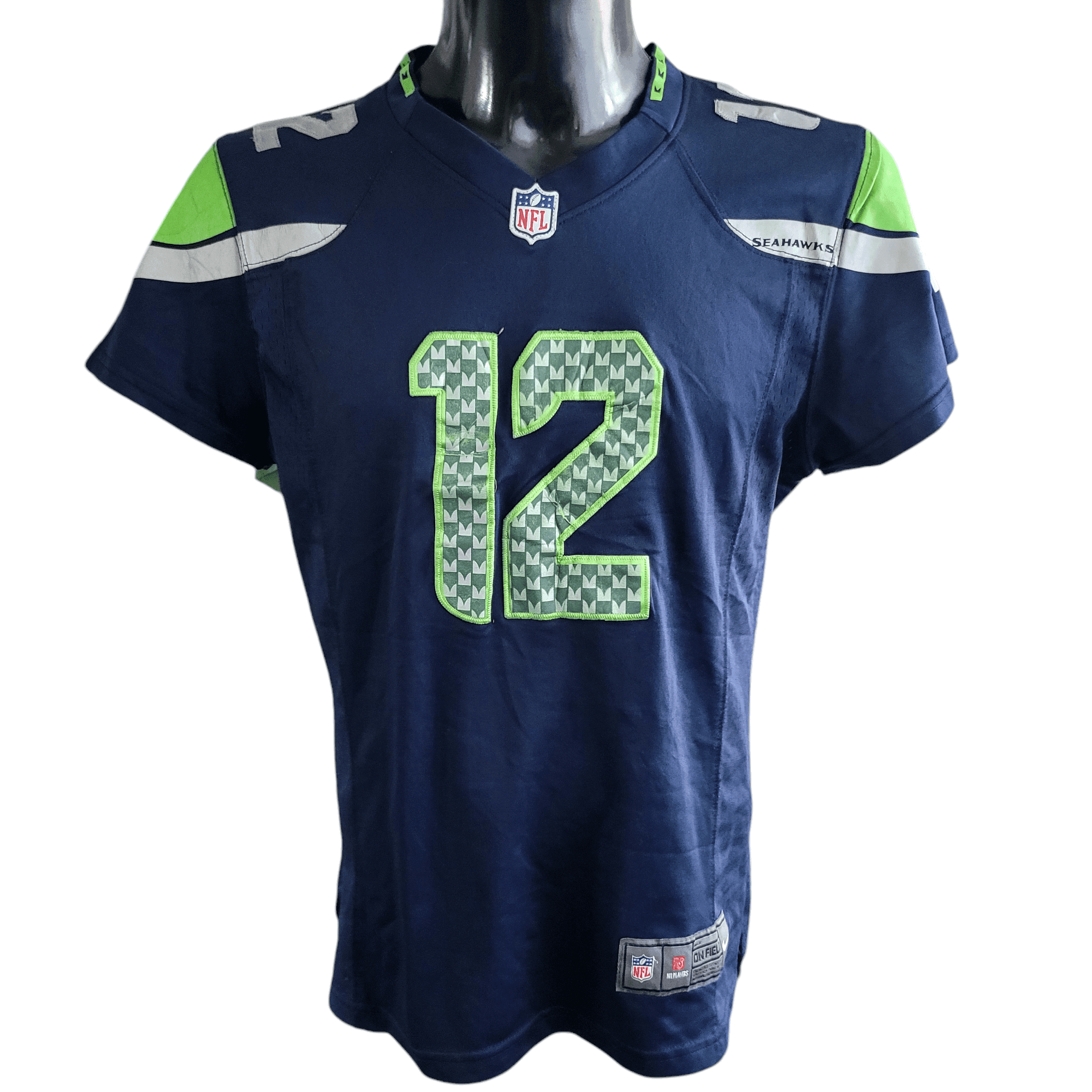 Seattle Seahawks Youth Jersey 12 Fan by Nike - Lightweight, Breathable & Comfortable Design - USASTARFASHION