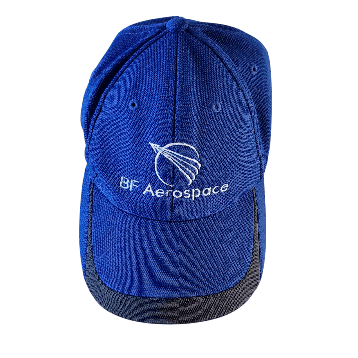 Sport - Tek Aerospace Baseball Cap - Adjustable Blue Hat with BF Aerospace Logo, One Size Fits Most - USASTARFASHION
