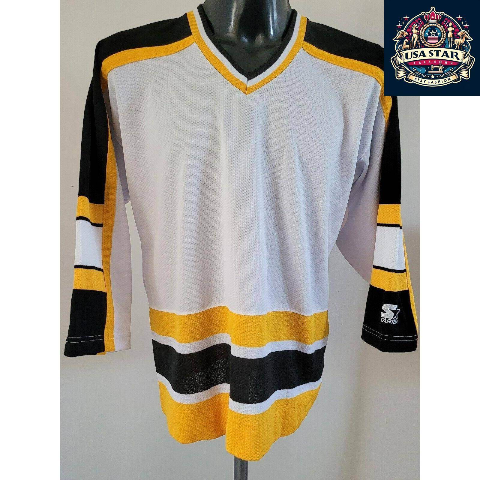 Starter NHL Jersey Size L/XL, Vibrant Color, Breathable Fabric for Game Days and Active Wear - USASTARFASHION