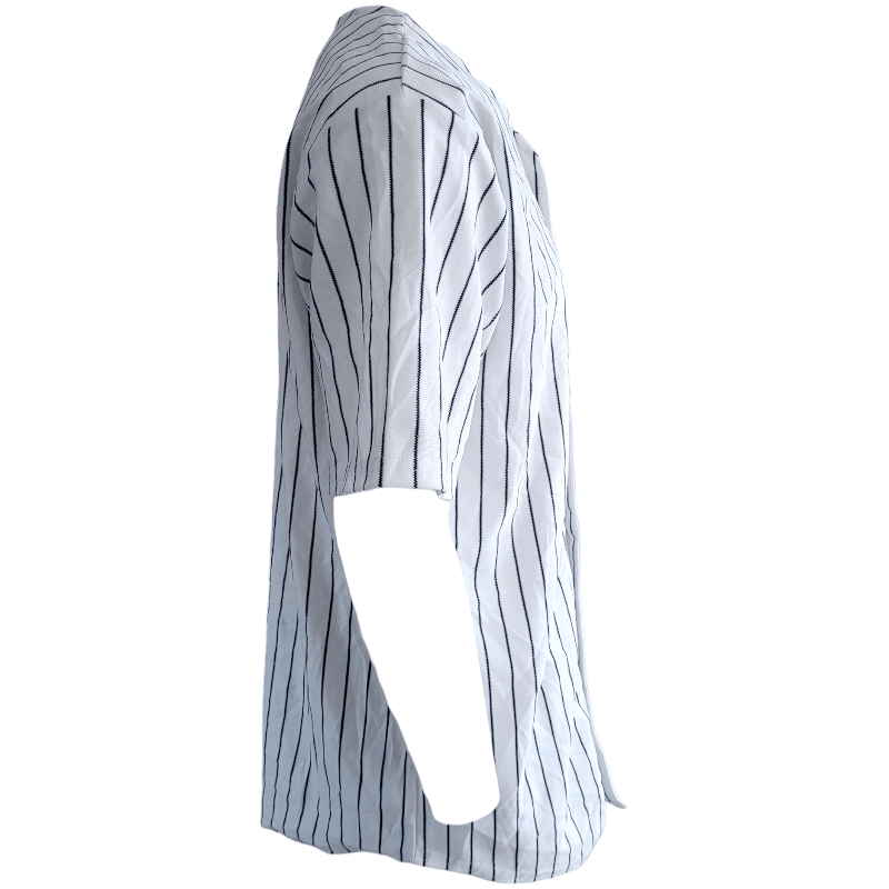 Teamwork Athletic Apparel XL Baseball Jersey For Men - White/Navy Pinstripe - 100% Polyester - USASTARFASHION