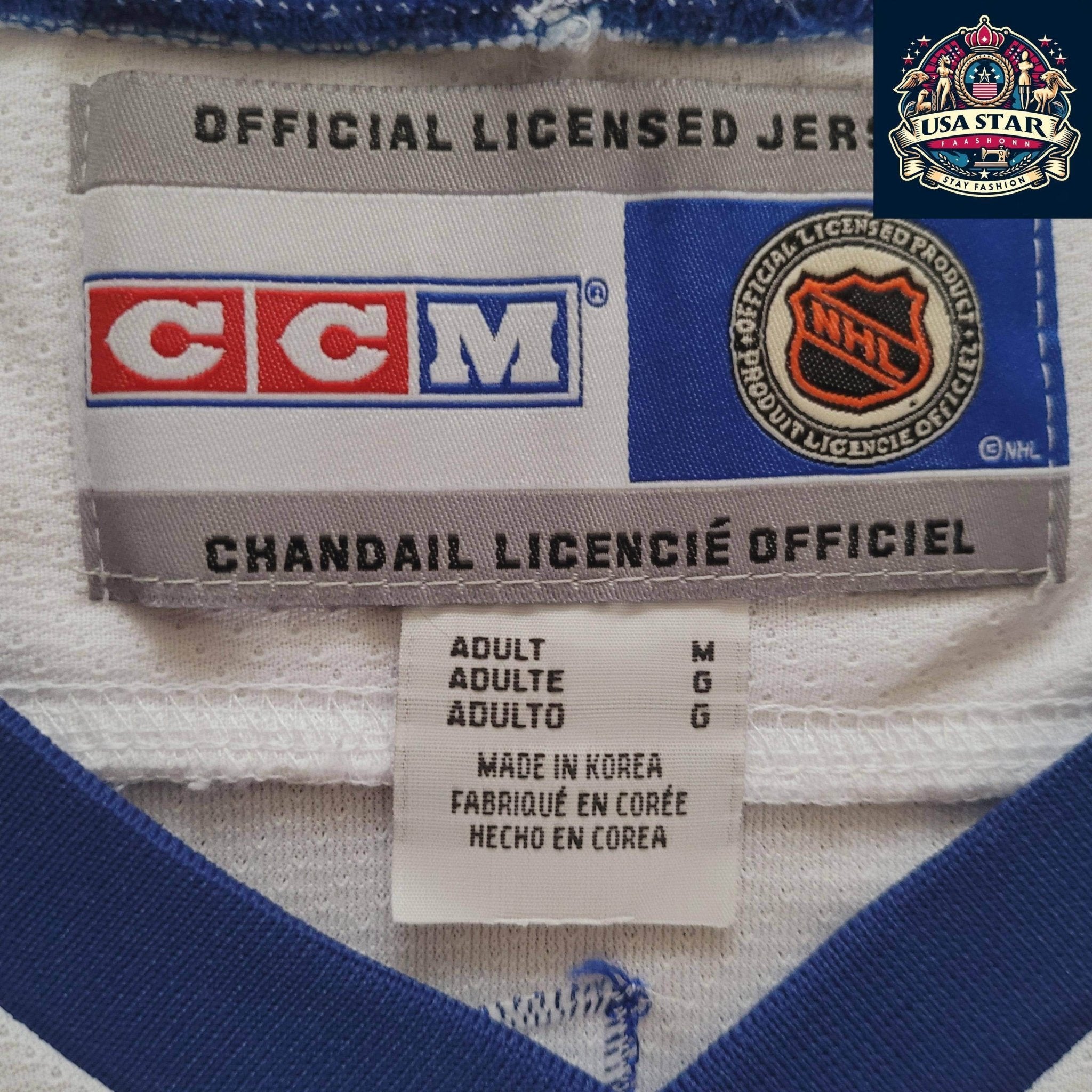 Toronto Maple Leafs Jersey Owen Nolan CCM 11 Adult Medium - Moisture - Wicking Fabric - USASTARFASHION