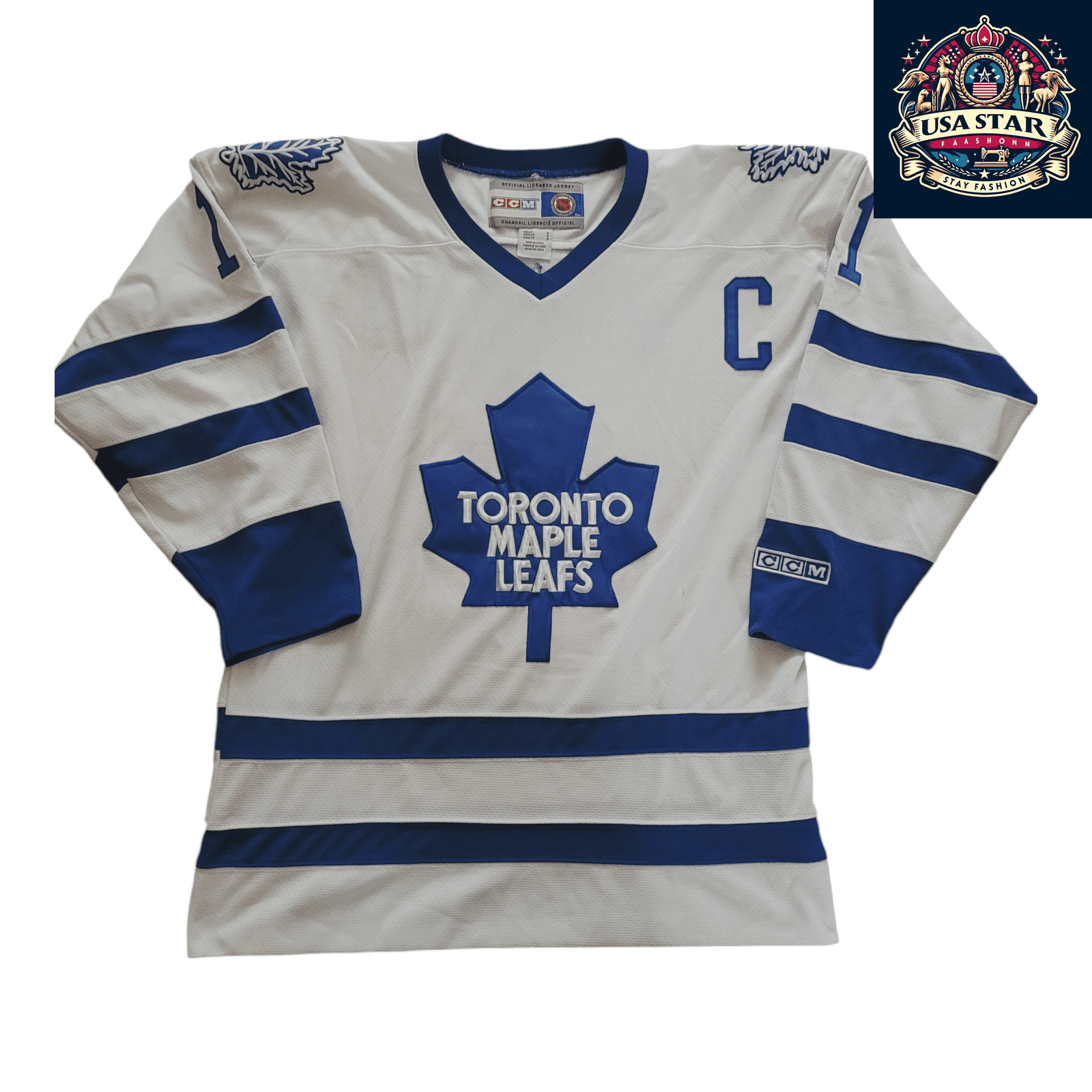 Toronto Maple Leafs Jersey Owen Nolan CCM 11 Adult Medium - Moisture - Wicking Fabric - USASTARFASHION