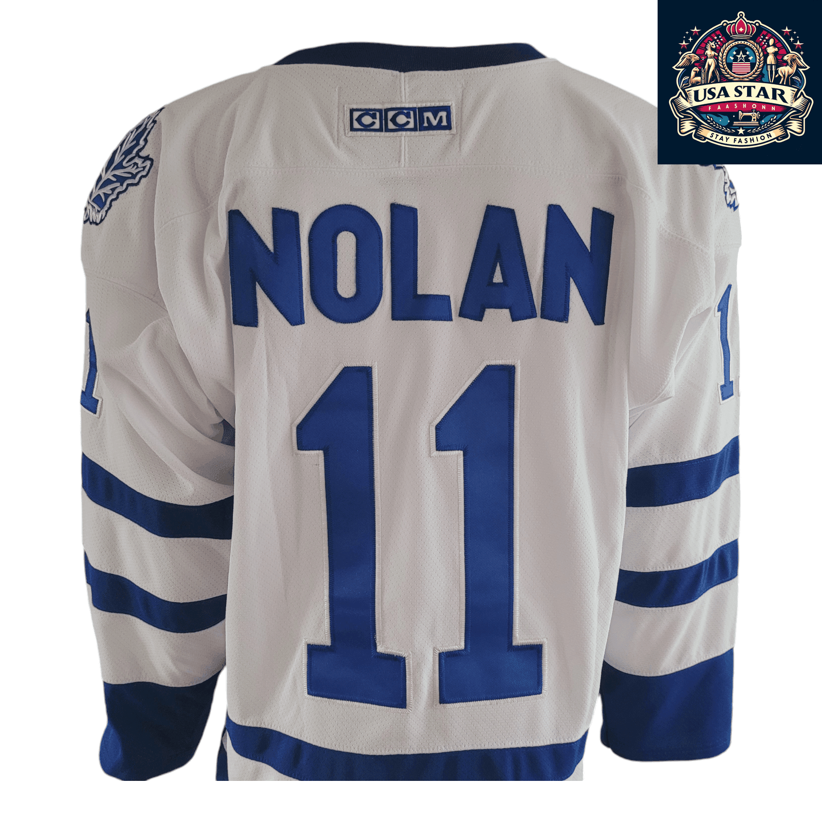 Toronto Maple Leafs Jersey Owen Nolan CCM 11 Adult Medium - Moisture - Wicking Fabric - USASTARFASHION
