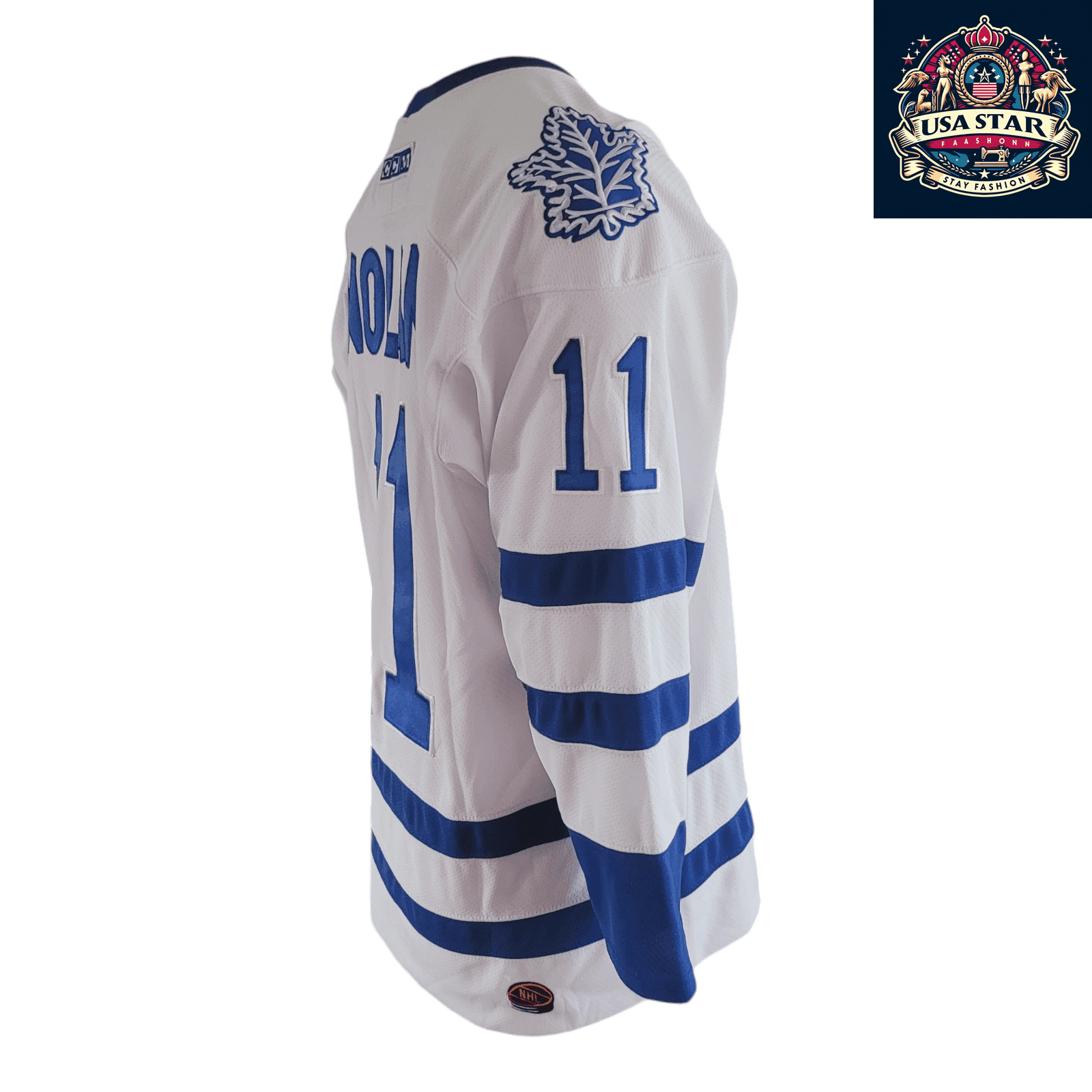 Toronto Maple Leafs Jersey Owen Nolan CCM 11 Adult Medium - Moisture - Wicking Fabric - USASTARFASHION