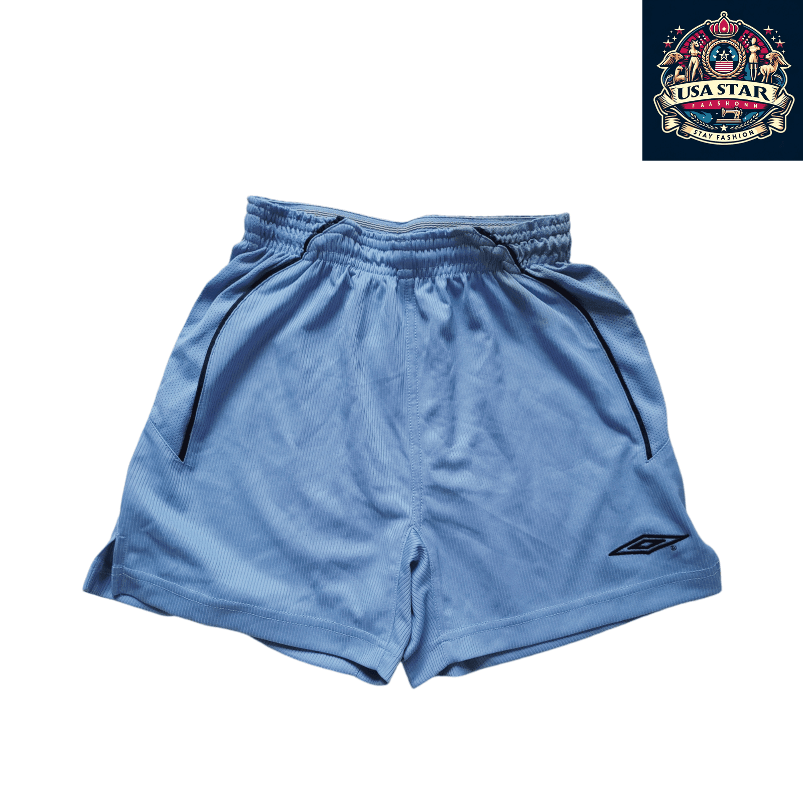 Umbro Men’s Performance Athletic Shorts Light Blue Size LB - USASTARFASHION