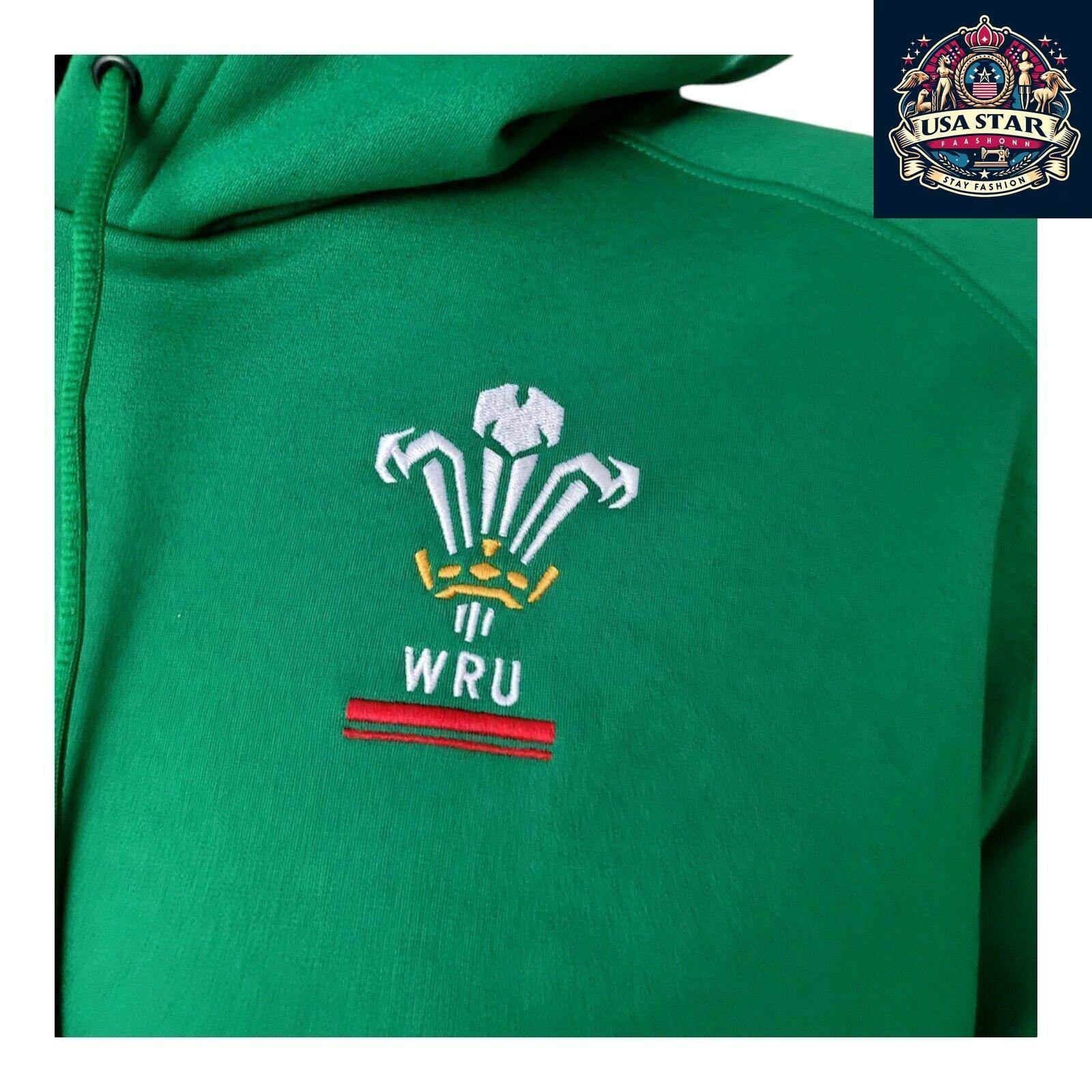 Under Armour Welsh Rugby Hoodie WRU Pullover Green Men’s X-Large - Comfortable & Stylish - USASTARFASHION