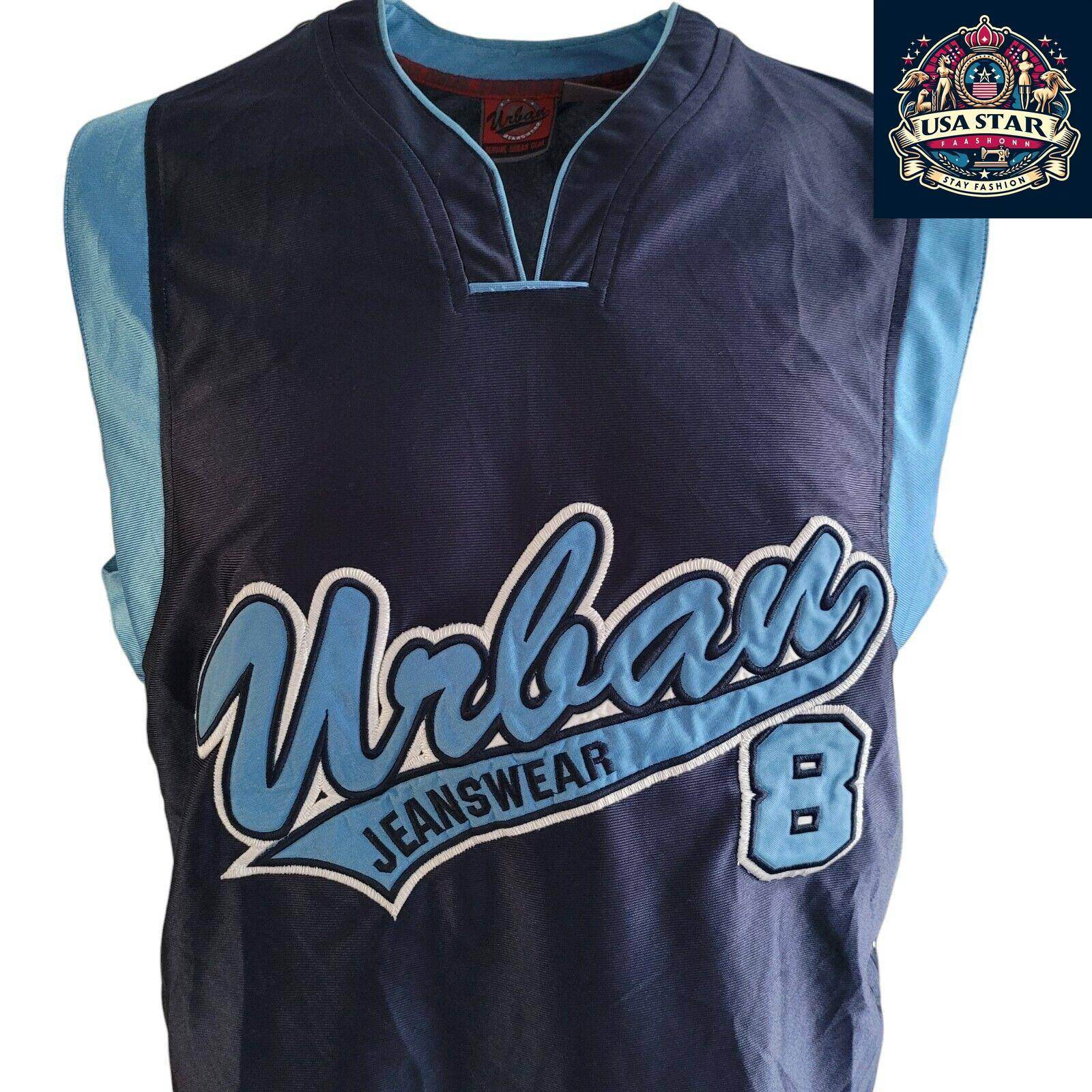 Urban Jeanswear NBA Vest 8, Size L - Comfortable Fit, Durable Fabric, Ideal for Basketball Fans - USASTARFASHION
