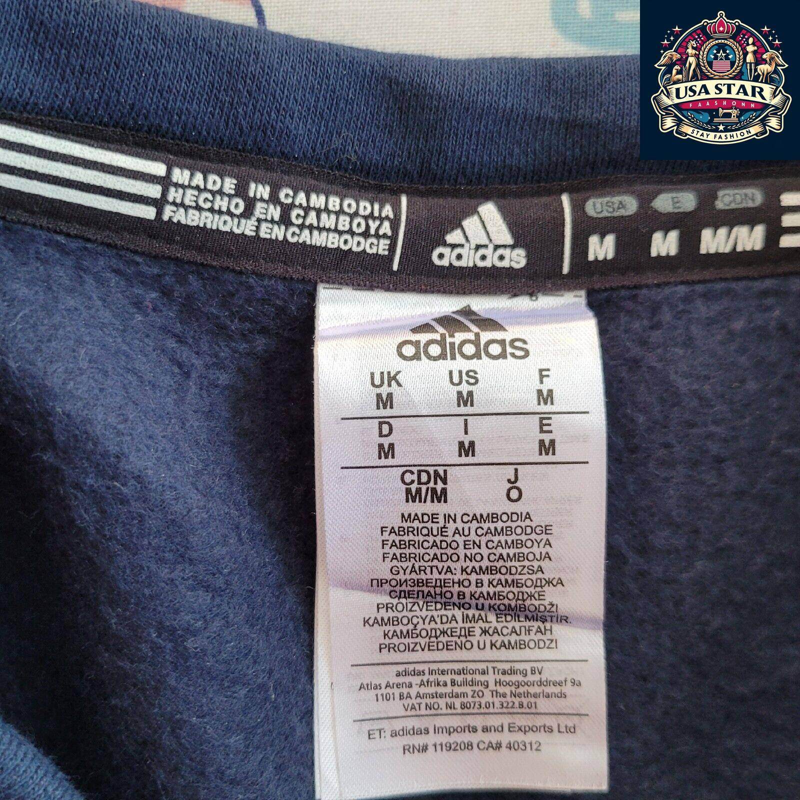 USA Volleyball Adidas Crew Neck Sweatshirt Size M - Comfortable Fit, Versatile Style, Grade A Condition - USASTARFASHION