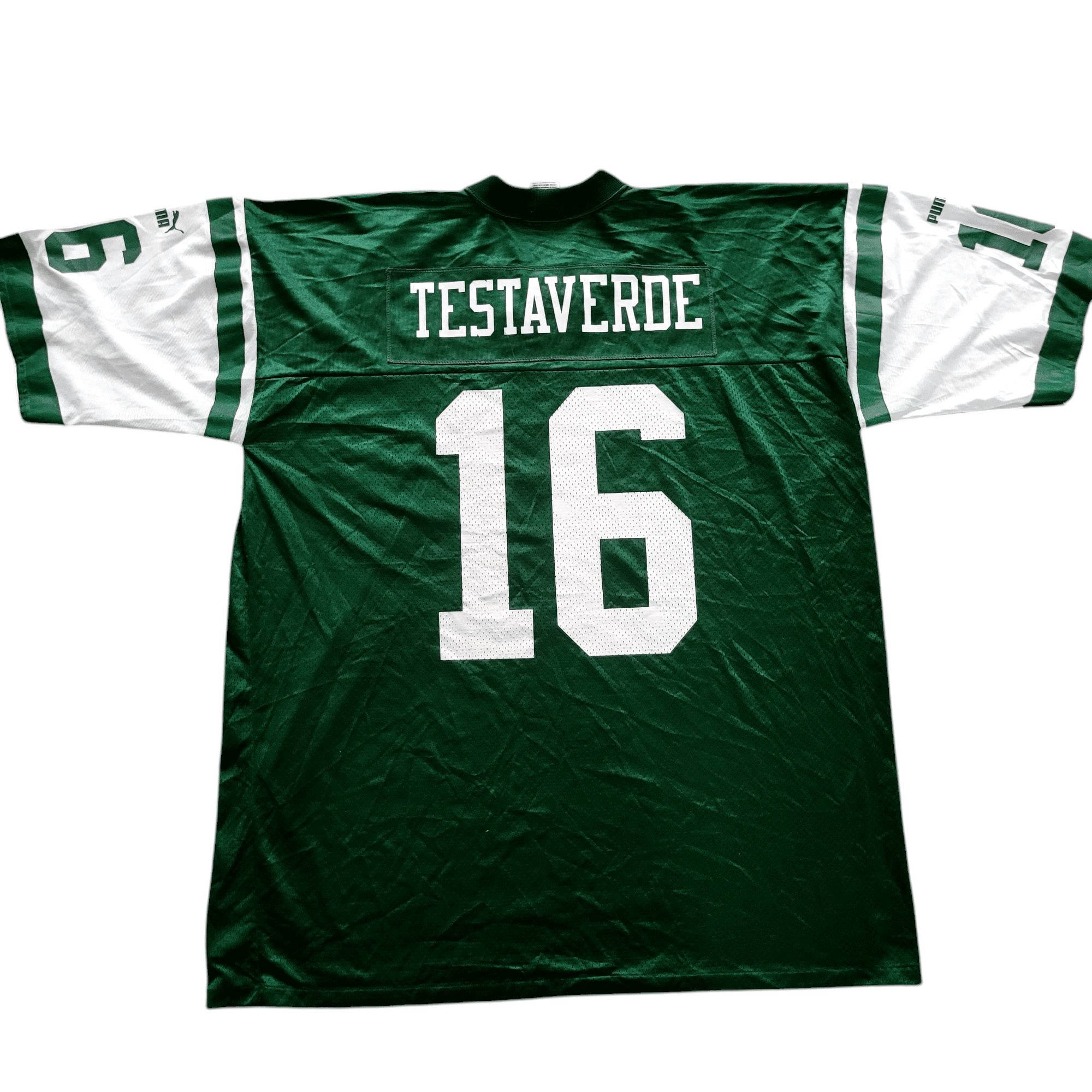 Vinny Testaverde Jersey - New York Jets 16 Men's 2XL - Official Puma, Grade A Condition - USASTARFASHION