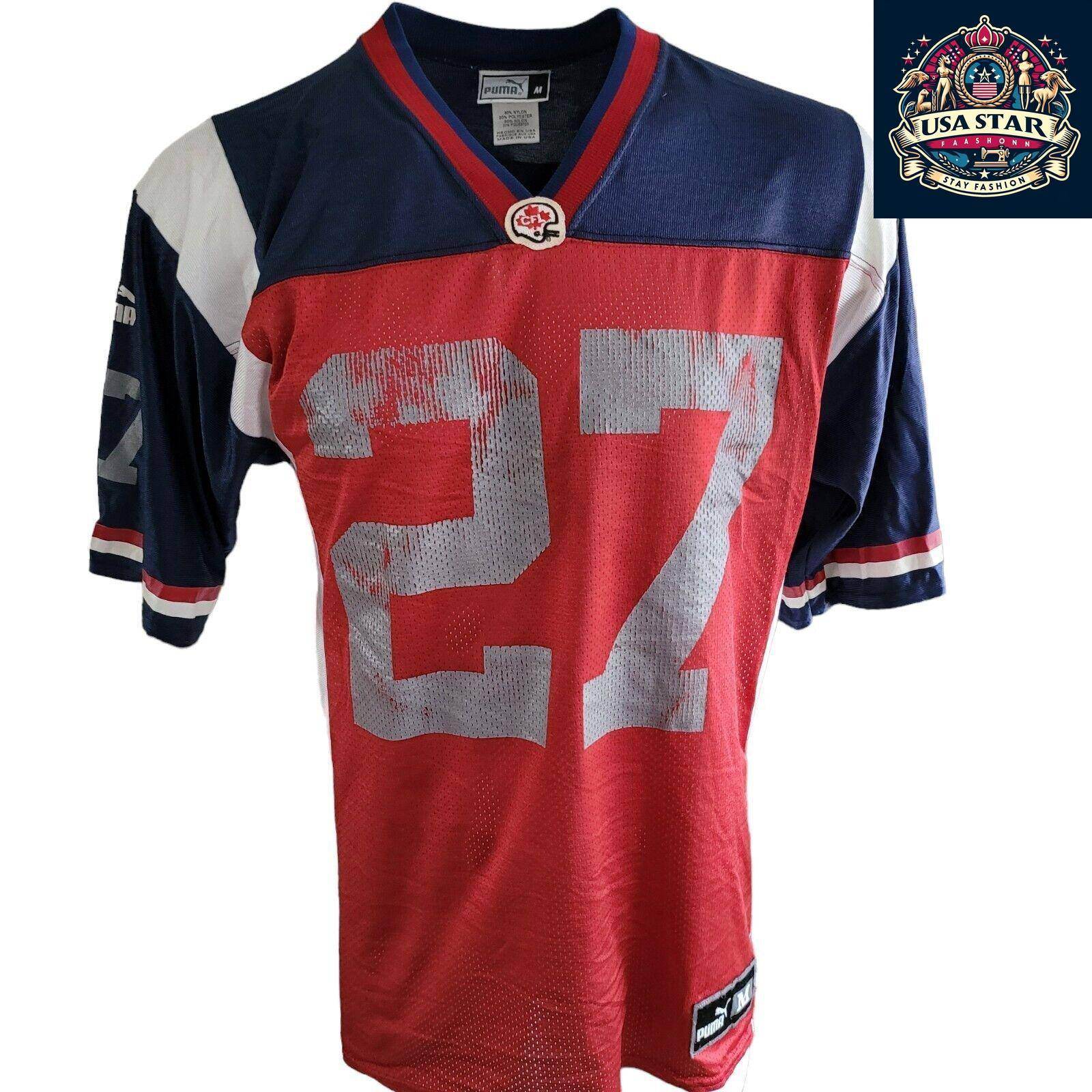 Vintage 90's Puma NFL Pringle.#27 Jersey Adult Size M - USASTARFASHION