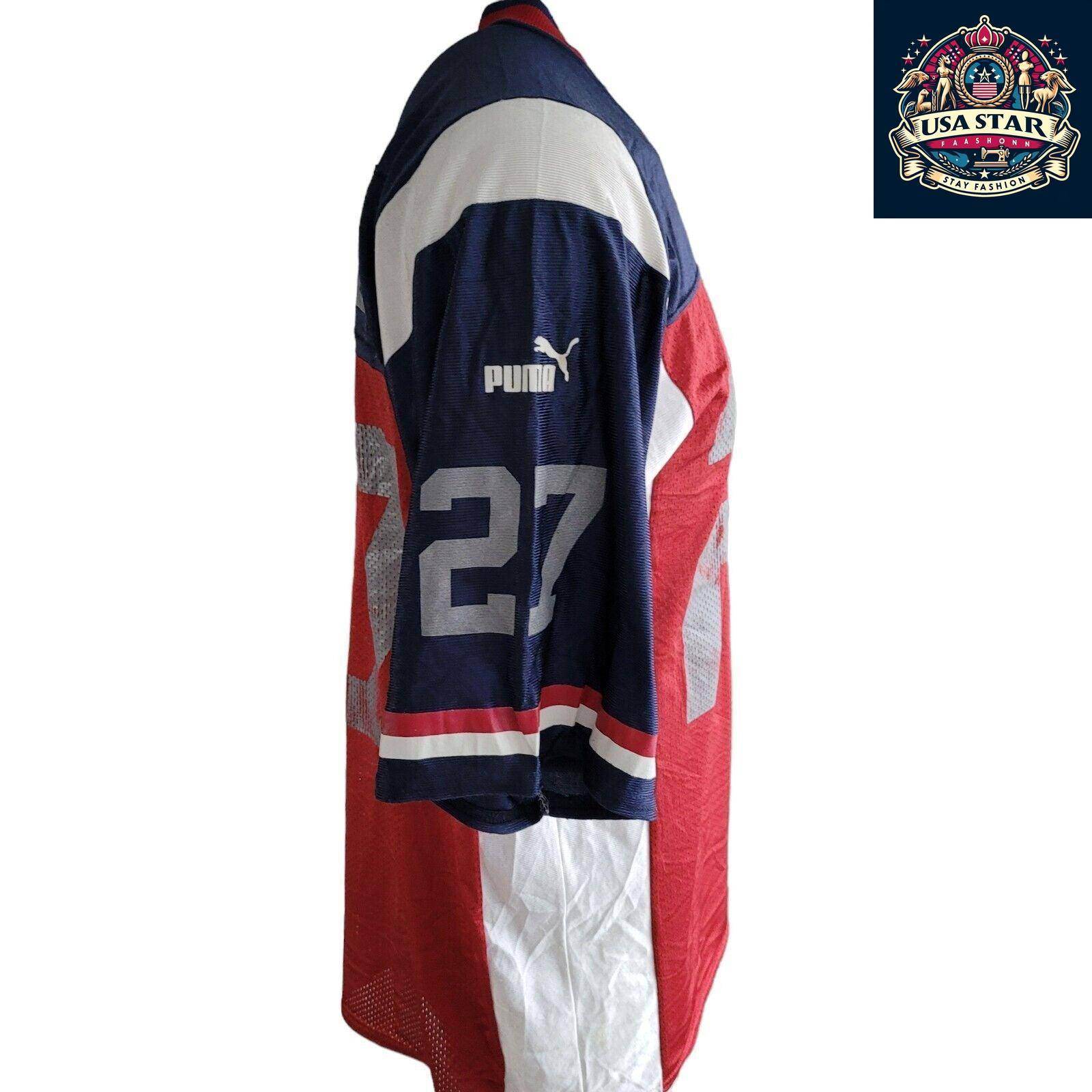 Vintage 90's Puma NFL Pringle.#27 Jersey Adult Size M - USASTARFASHION