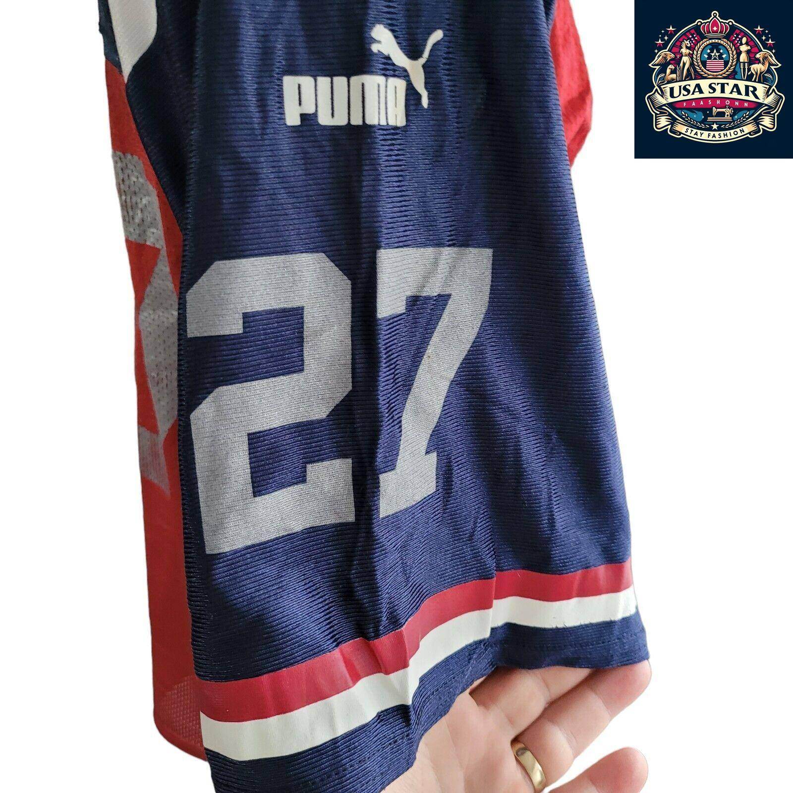 Vintage 90's Puma NFL Pringle.#27 Jersey Adult Size M - USASTARFASHION