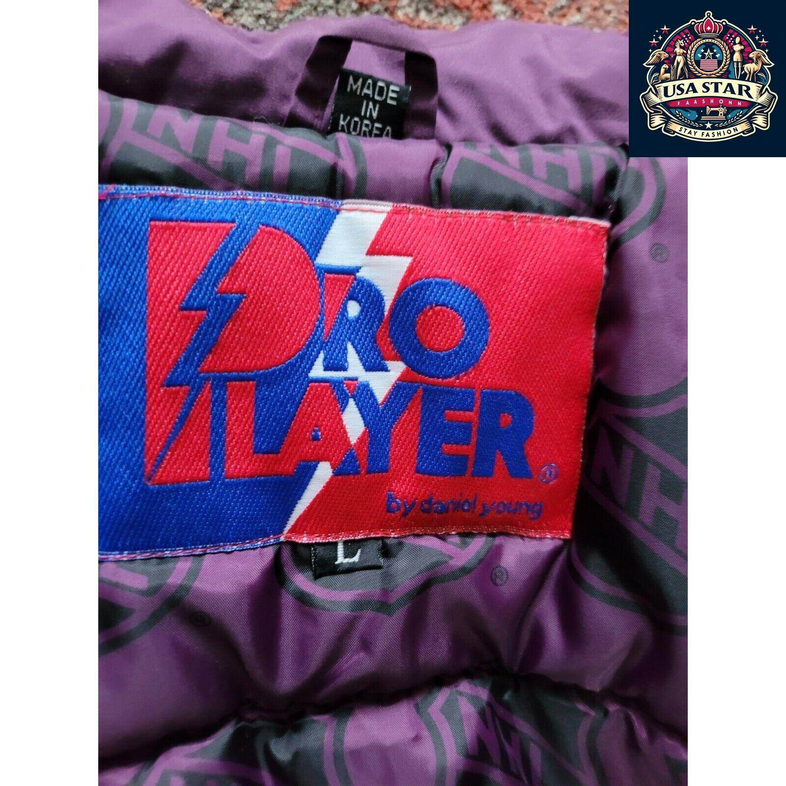 Vintage 90s Anaheim Mighty Ducks Pro Player Puffer Jacket Insulated Sz XL - USASTARFASHION