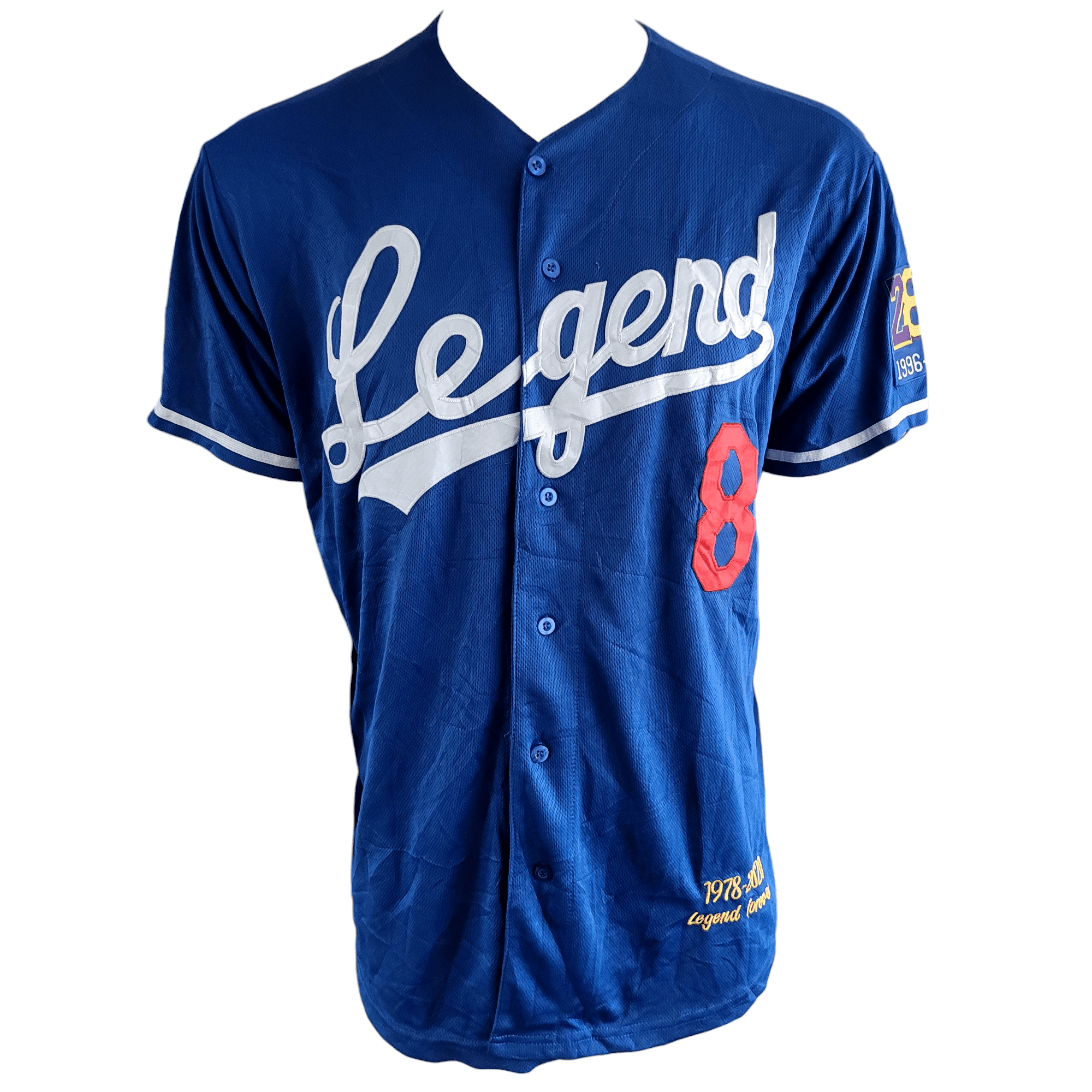 Vintage Baseball Jersey 1978 Legend Series in Blue - XL Size - Used Grade A Condition - USASTARFASHION