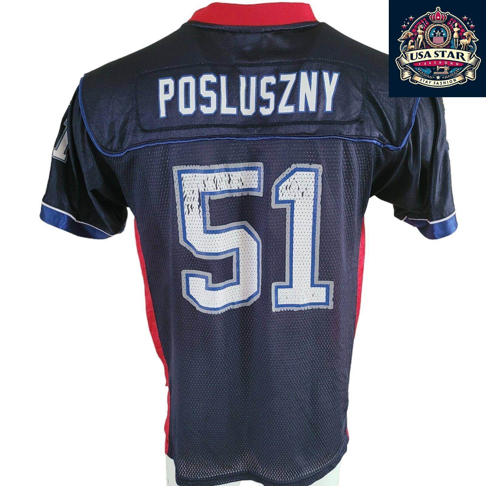 Vintage Buffalo Bills Jersey - Reebok Paul Posluszny 51 NFL Shirt Youth XL (18 - 20) Adult S - USASTARFASHION
