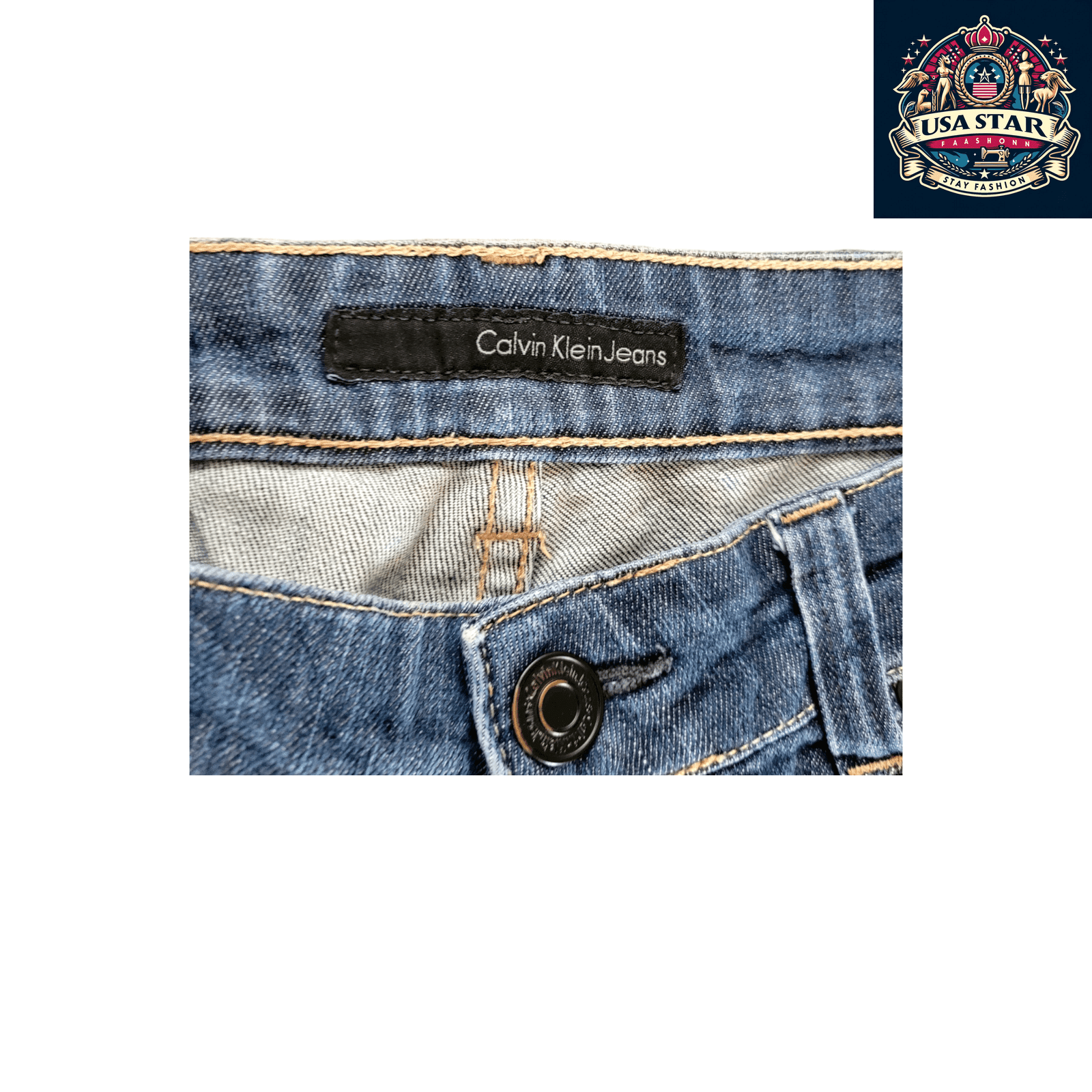 Vintage Calvin Klein Jeans sz W34- Grade A, Eco-Friendly Fashion - USASTARFASHION