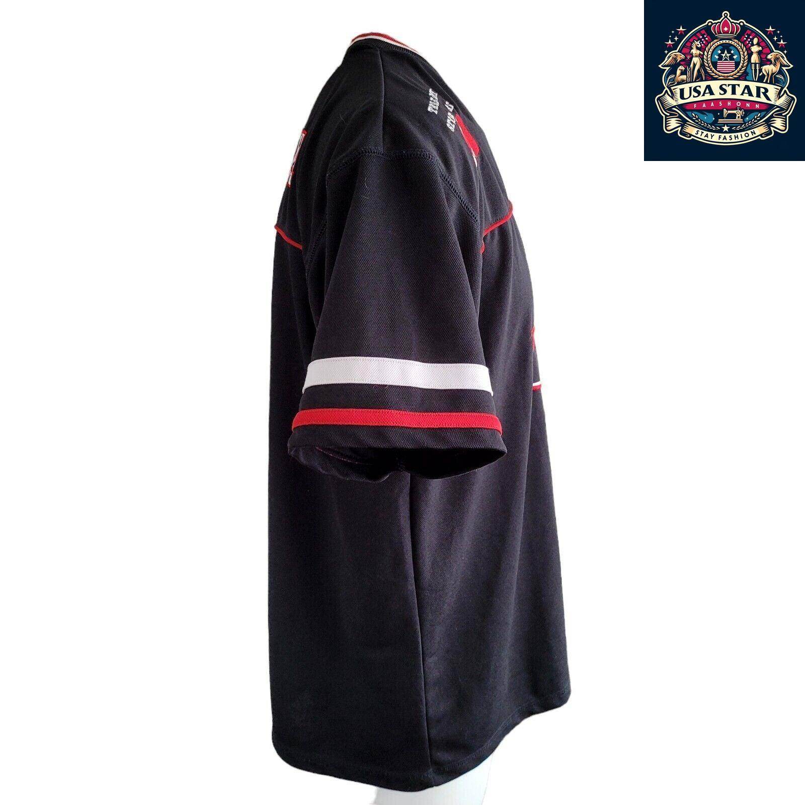 Vintage Canada Hockey Jersey With Maple Leaf Logo - Size XL/TG, Black, White, Red - USASTARFASHION