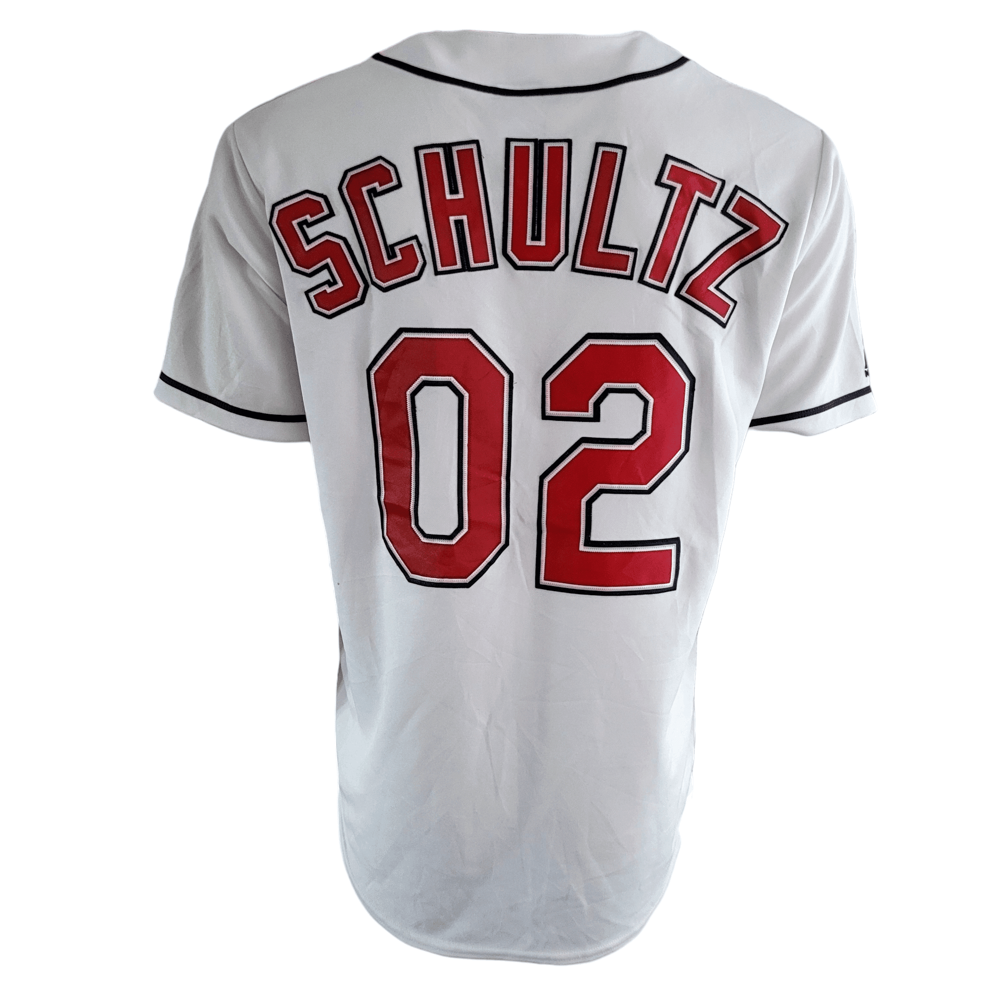 Vintage Cleveland Indians Schultz #02 Jersey - Authentic Made in USA - Size M - Excellent Condition - USASTARFASHION