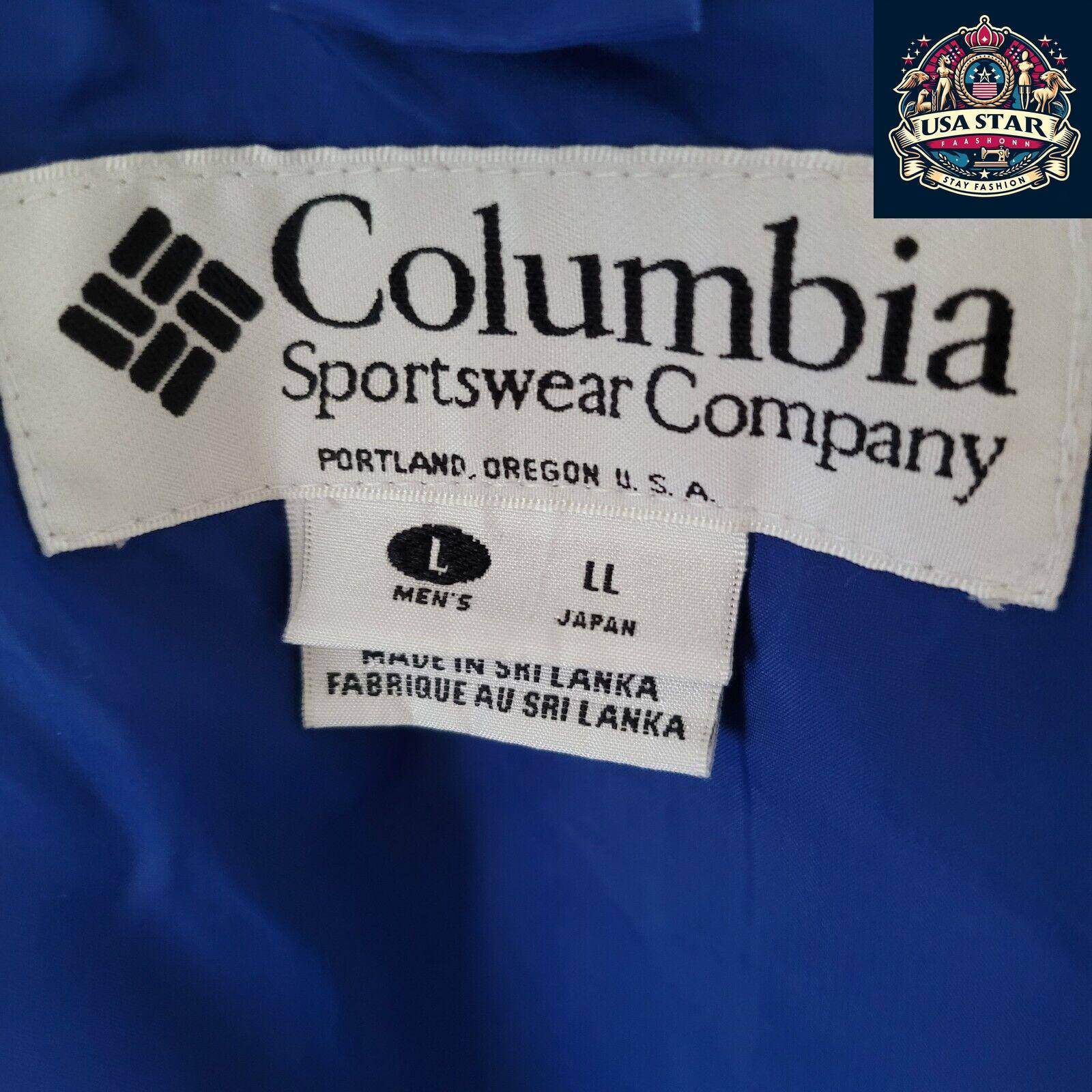 Vintage Columbia 1990s Bugaboo Jacket Sz L | Weather - Resistant, Classic Fit, Blue - USASTARFASHION