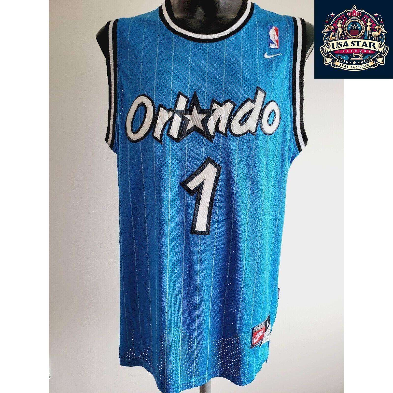 Vintage Hardaway 1 Orlando Magic Basketball Jersey Nike Mens - USASTARFASHION