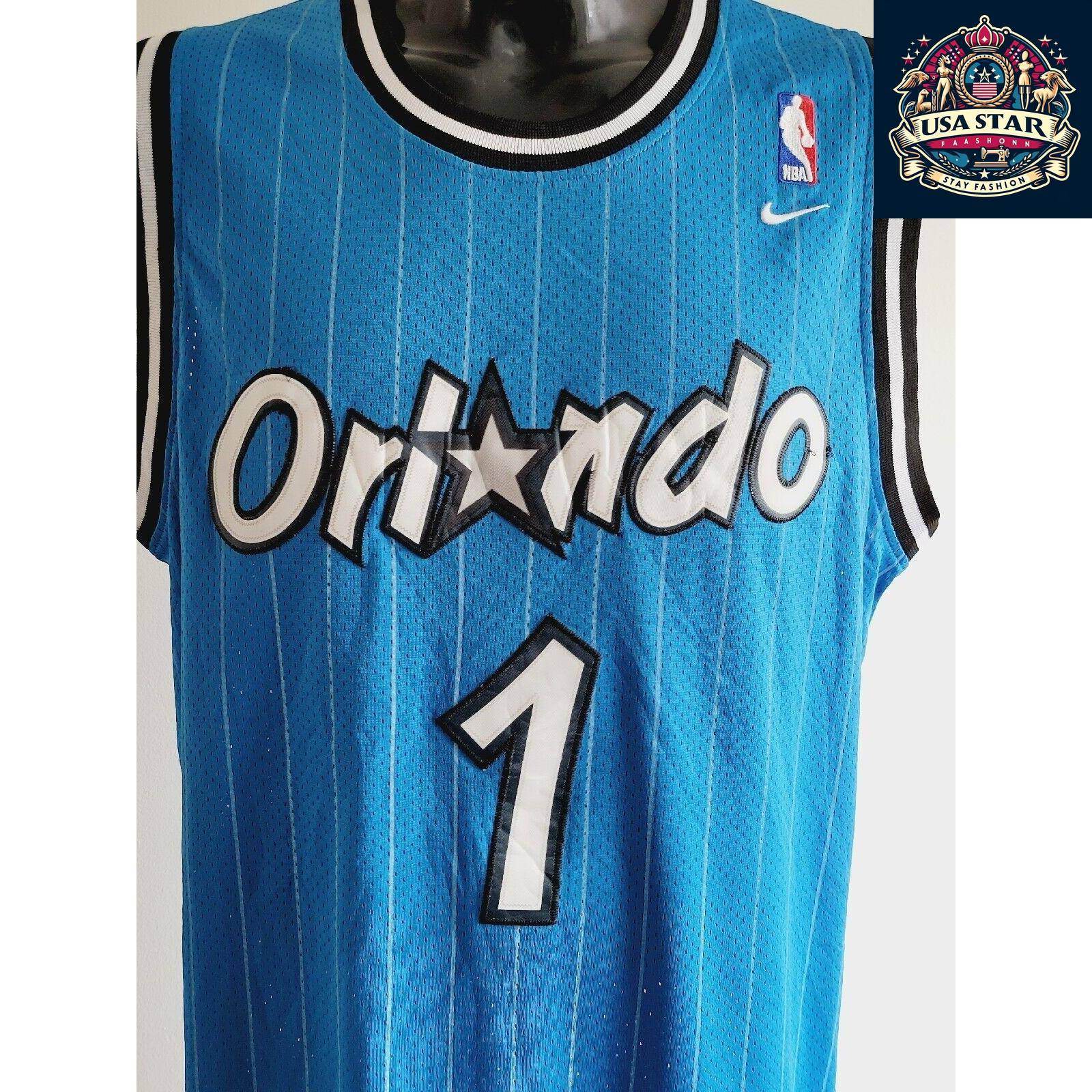 Vintage Hardaway 1 Orlando Magic Basketball Jersey Nike Mens - USASTARFASHION