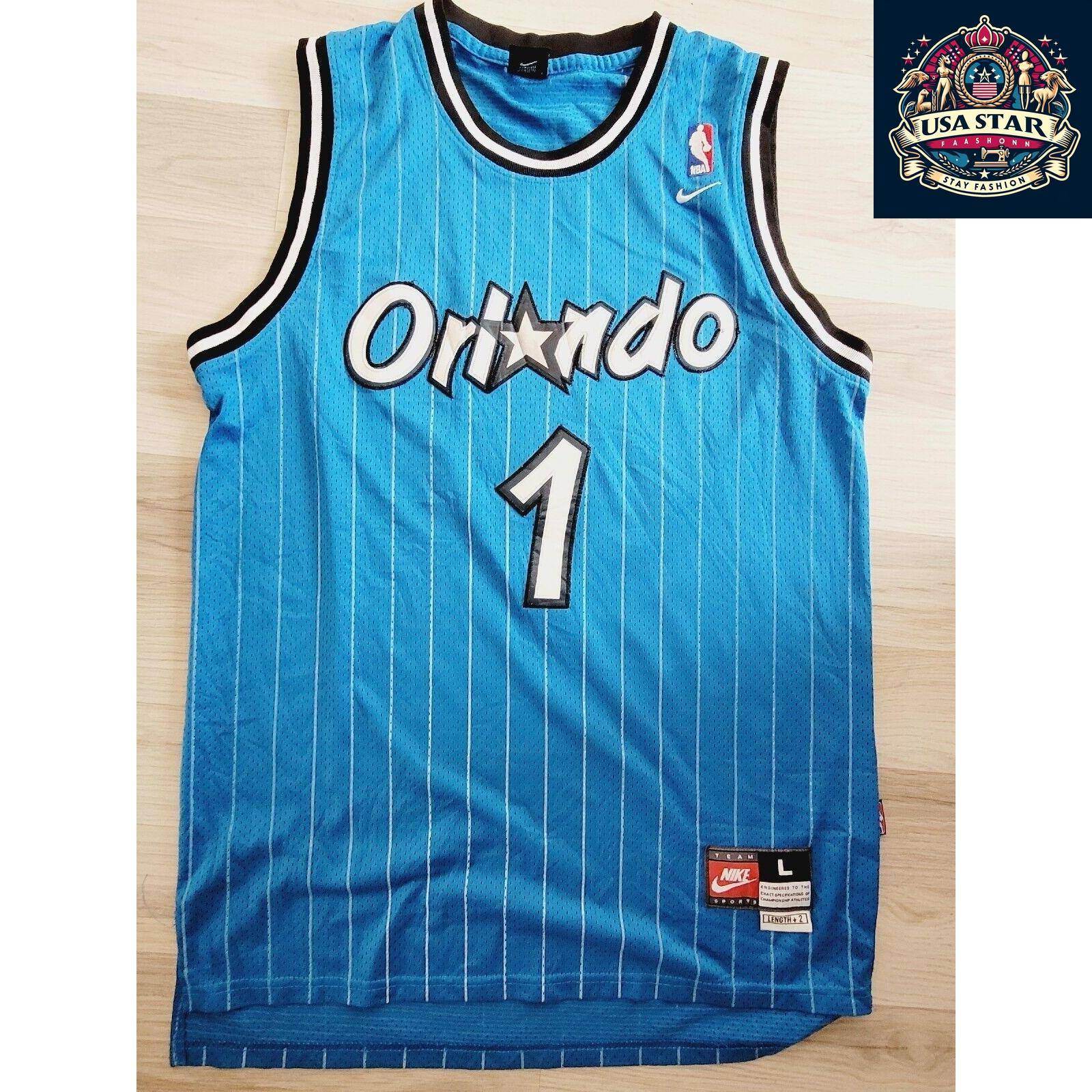 Vintage Hardaway 1 Orlando Magic Basketball Jersey Nike Mens - USASTARFASHION