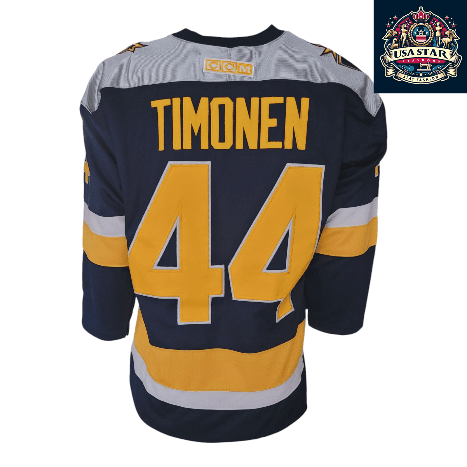 Vintage Kimmo Timonen 44 Nashville Predators CCM Jersey Adult M NHL Authentic - USASTARFASHION