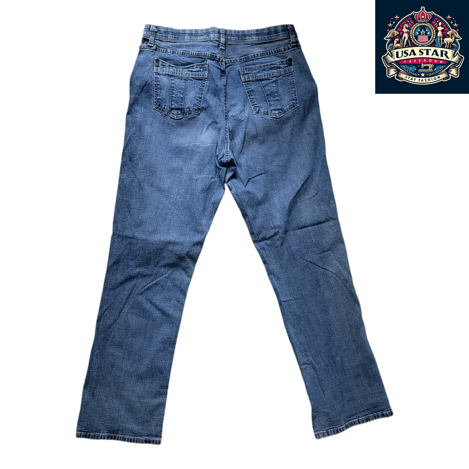 Vintage Lee Men's Jeans W32 L31 Straight - Leg Denim Blue Medium Rise for Classic Style and Comfort - USASTARFASHION