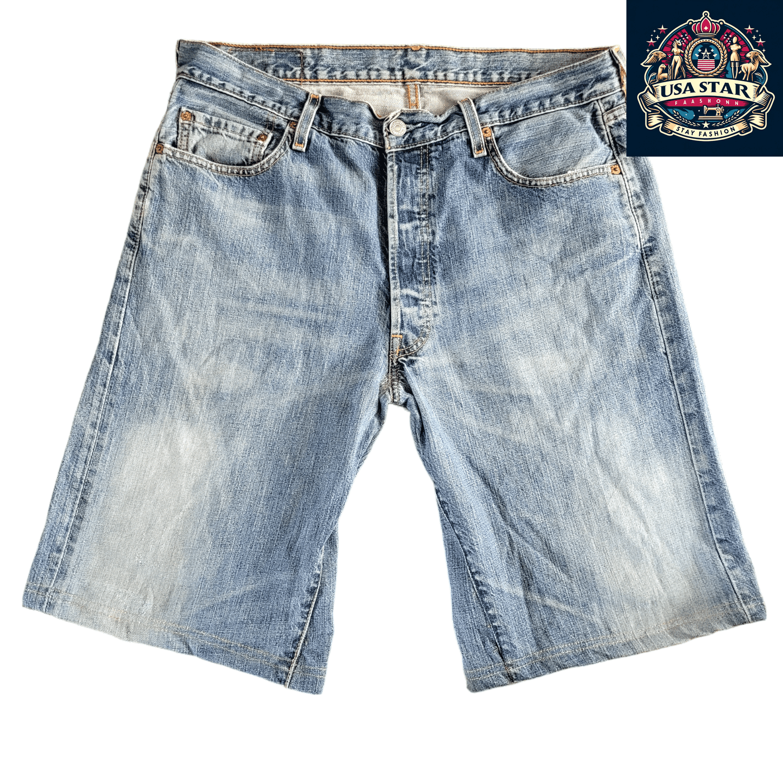 Vintage Levi's 501 Denim Jorts - W36 - Grade A - Perfect for Casual Wear - USASTARFASHION