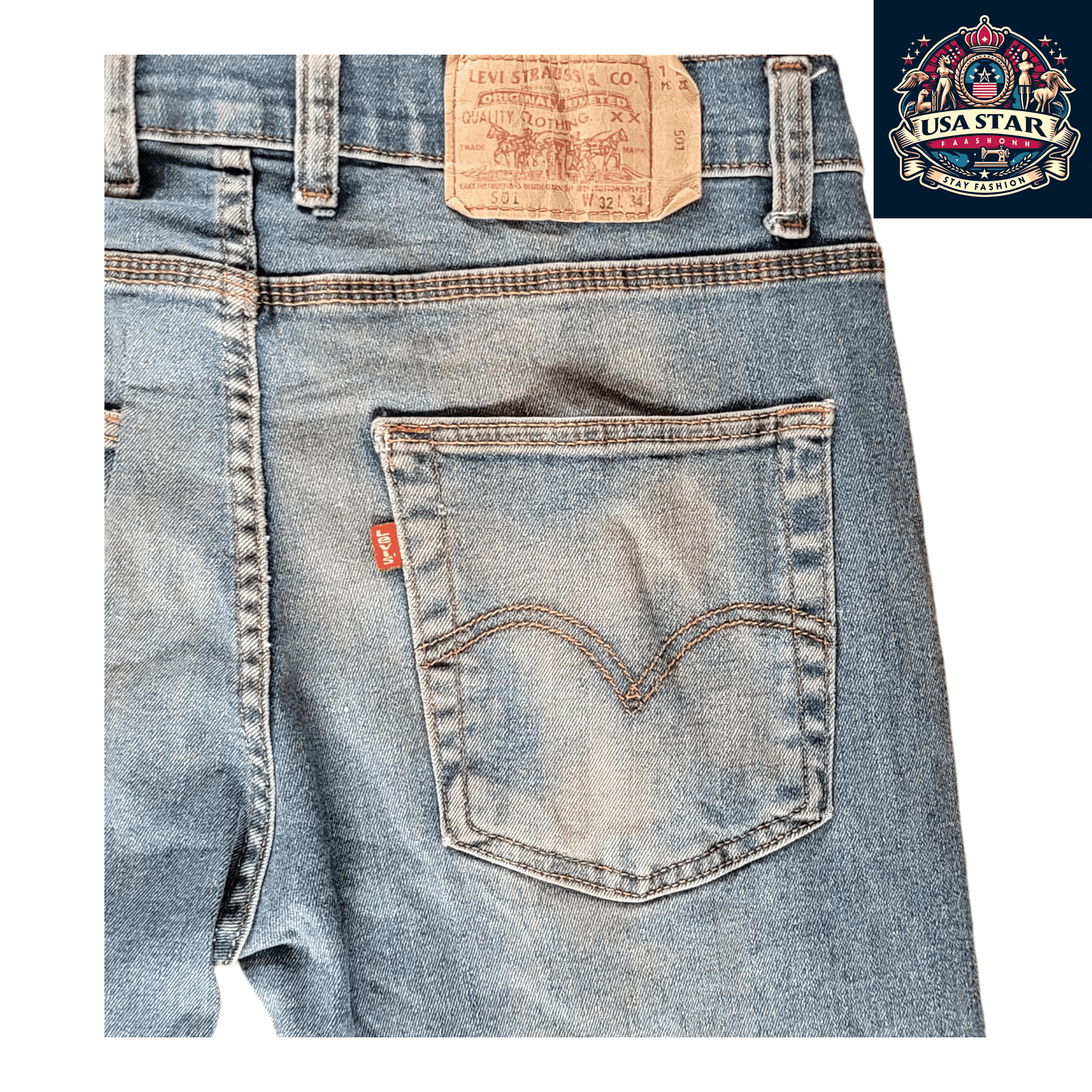 Vintage Levi's 501 Professional Cut - Off Denim Shorts W32 L34 Grade A - USASTARFASHION
