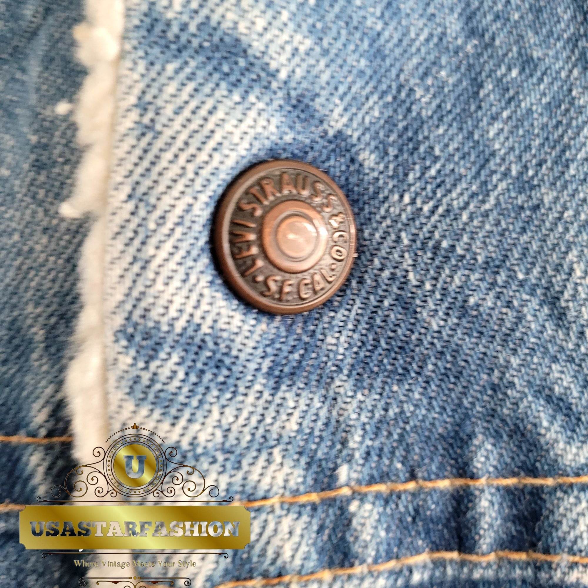 Vintage Levi’s 70605 Sherpa Trucker Jacket – Size 44 - USASTARFASHION