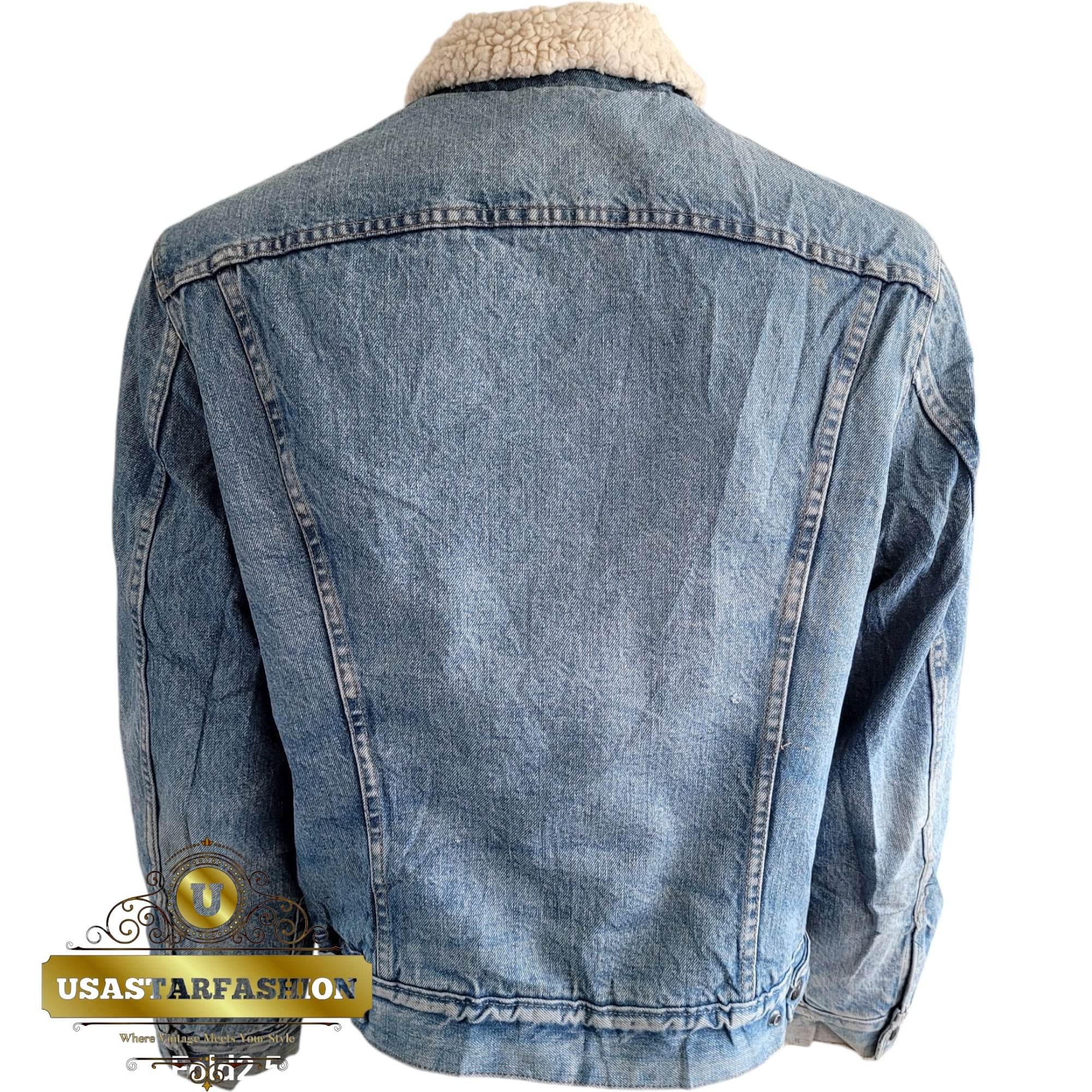 Vintage Levi’s 70605 Sherpa Trucker Jacket – Size 44 - USASTARFASHION