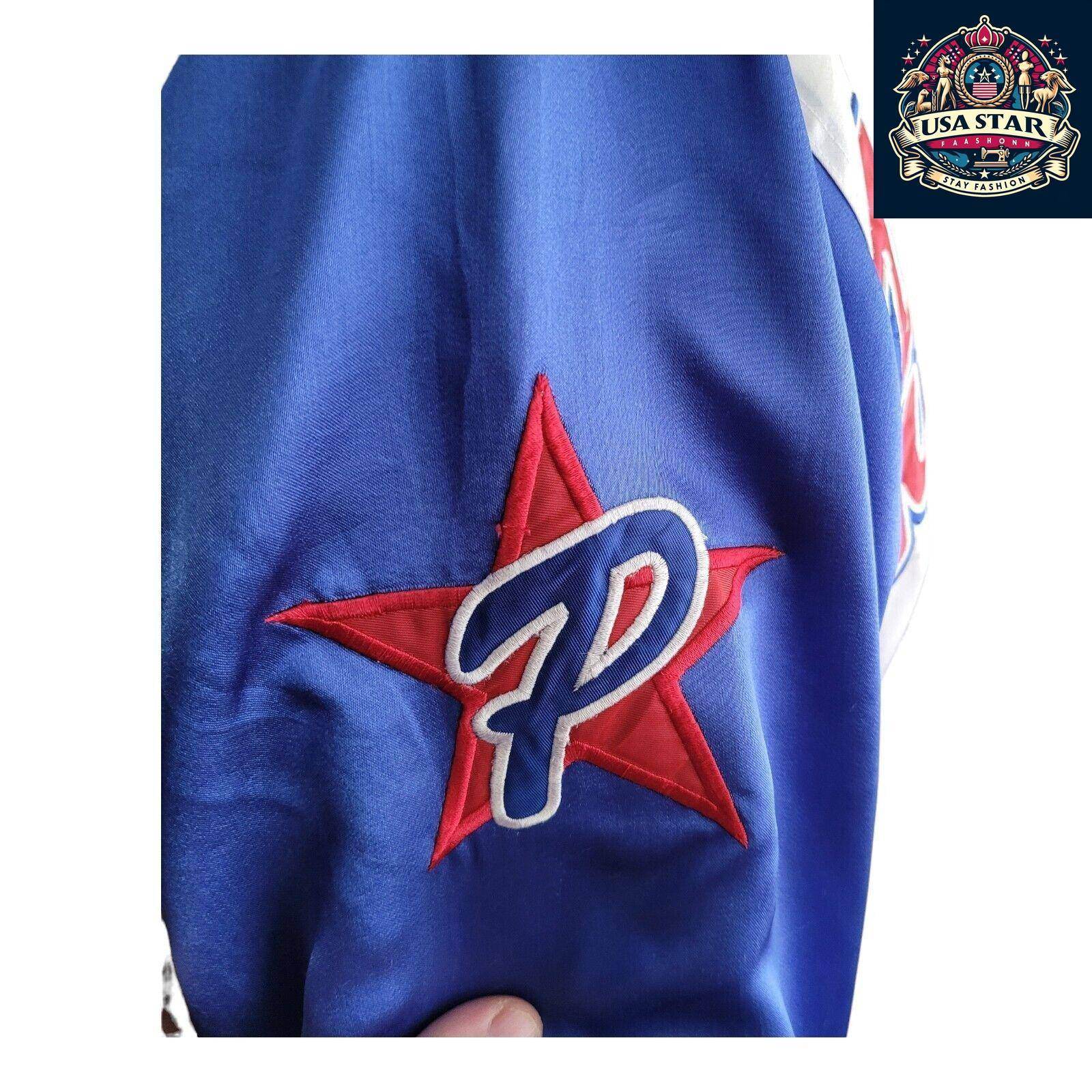 Vintage MegaUSA Classics Puerto Rico 21 Boricua Embroidered Satin Jacket Sz XXL - USASTARFASHION