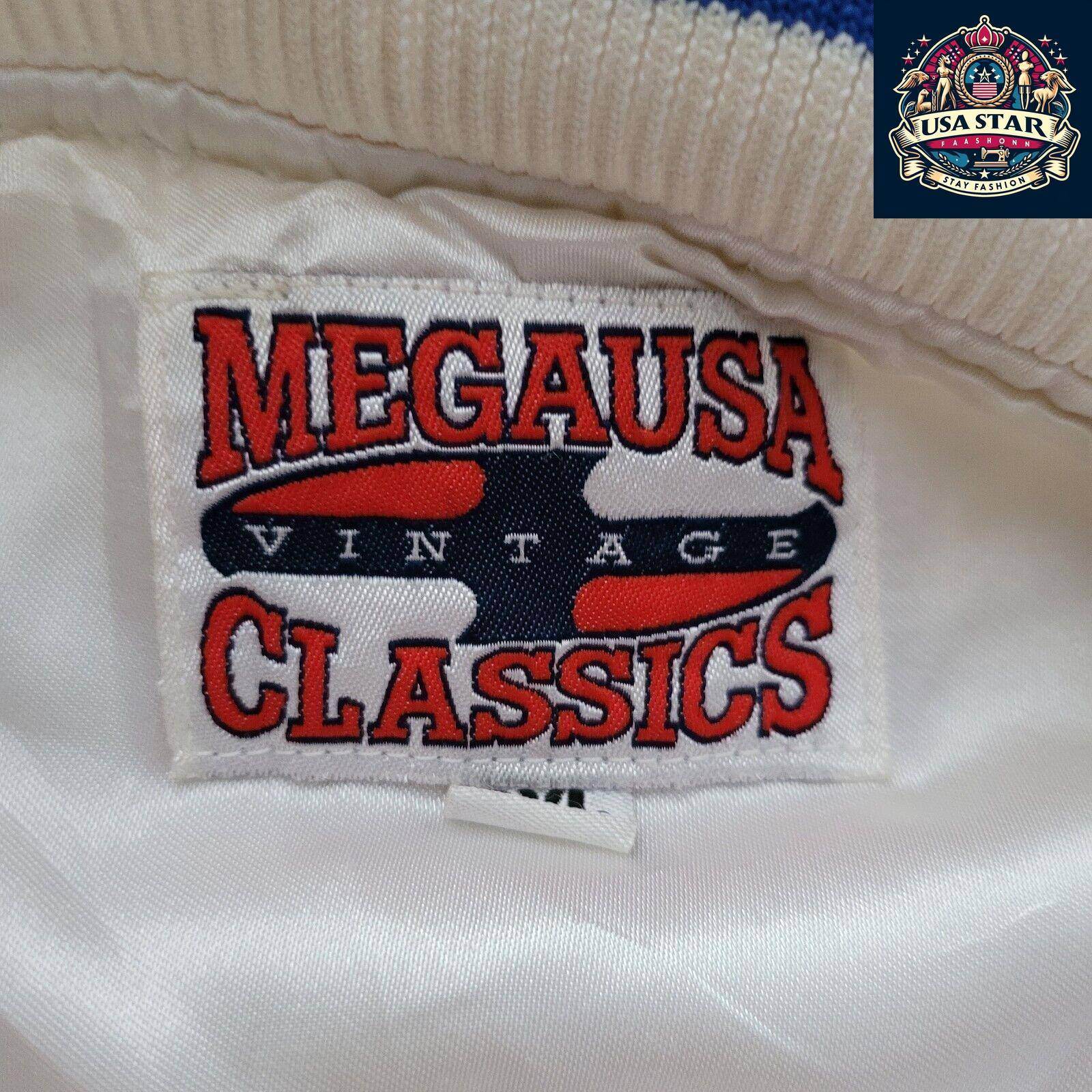 Vintage MegaUSA Classics Puerto Rico 21 Boricua Embroidered Satin Jacket Sz XXL - USASTARFASHION