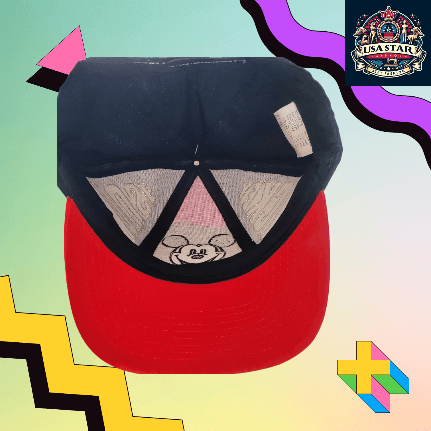 Vintage Mickey Mouse Hat For Adults | Rare Collectible | Adjustable Polyester Cotton Design - USASTARFASHION