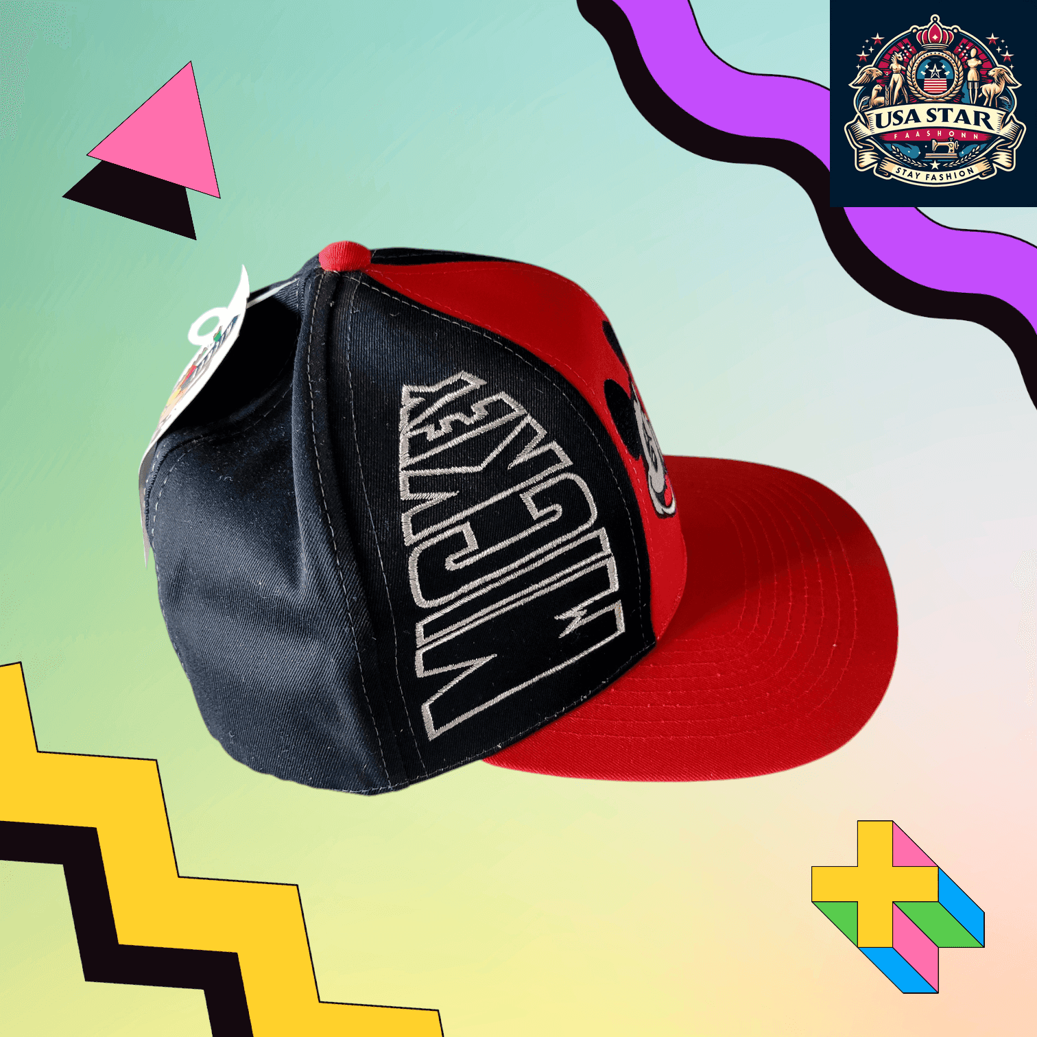 Vintage Mickey Mouse Hat For Adults | Rare Collectible | Adjustable Polyester Cotton Design - USASTARFASHION