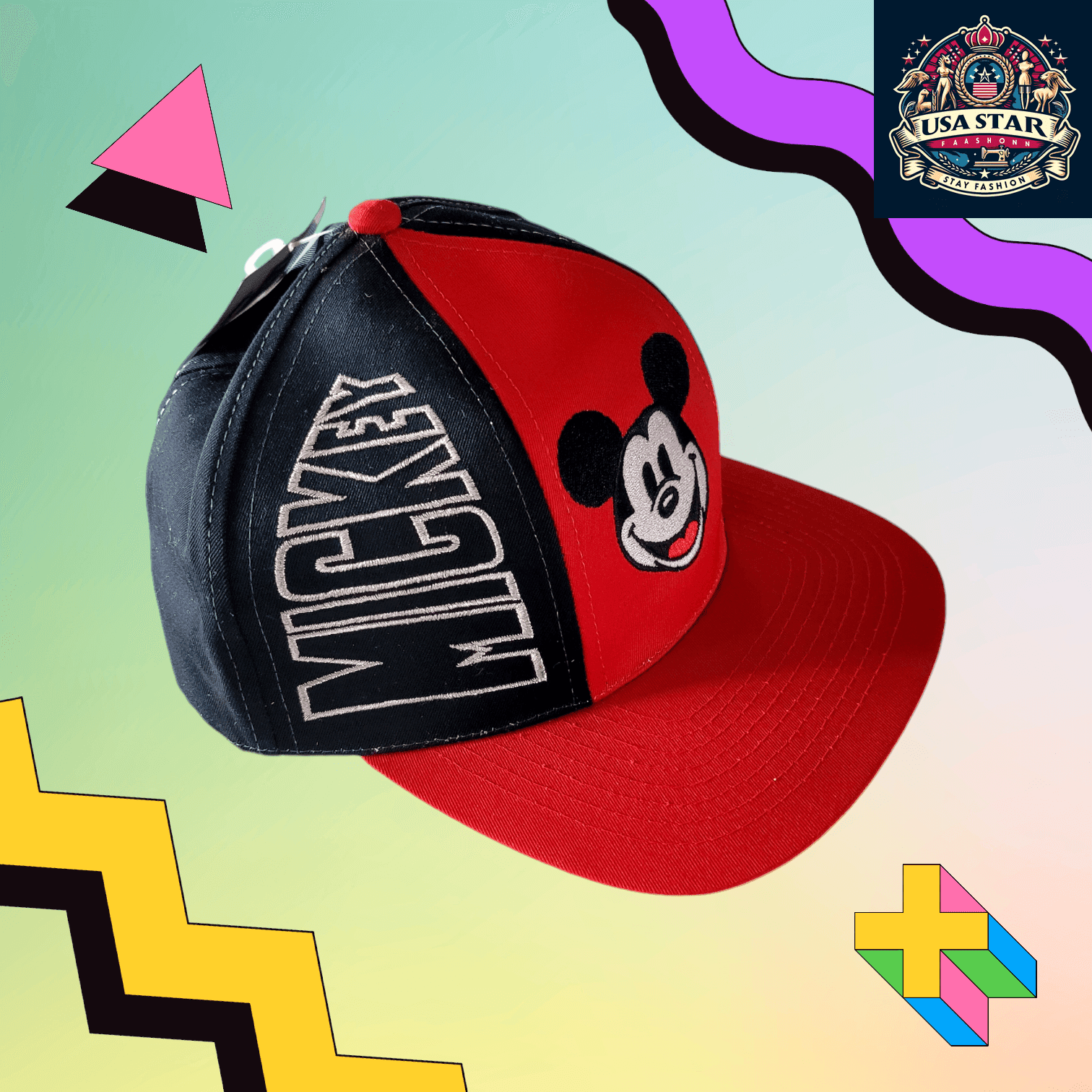 Vintage Mickey Mouse Hat For Adults | Rare Collectible | Adjustable Polyester Cotton Design - USASTARFASHION