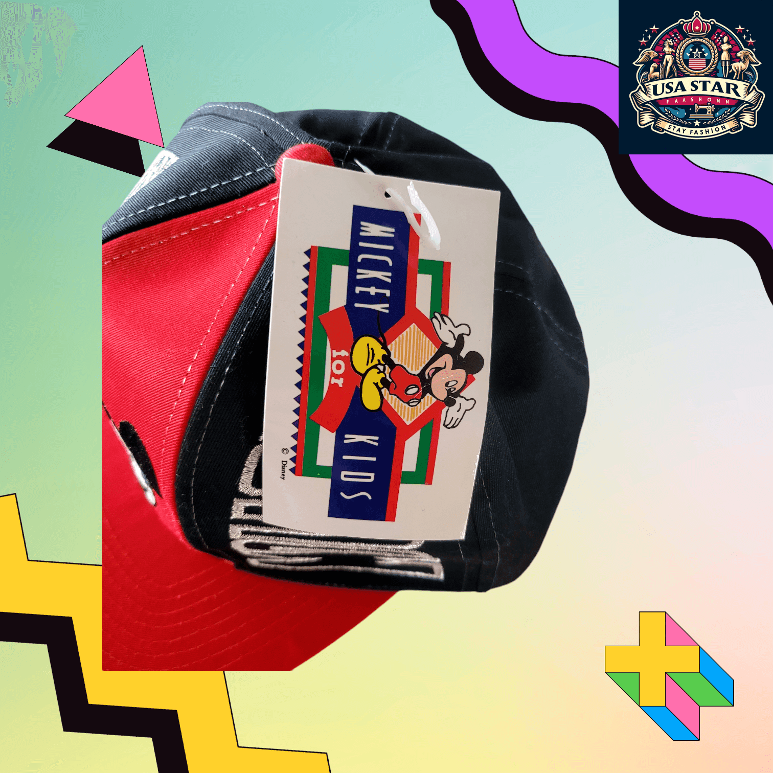 Vintage Mickey Mouse Hat For Adults | Rare Collectible | Adjustable Polyester Cotton Design - USASTARFASHION
