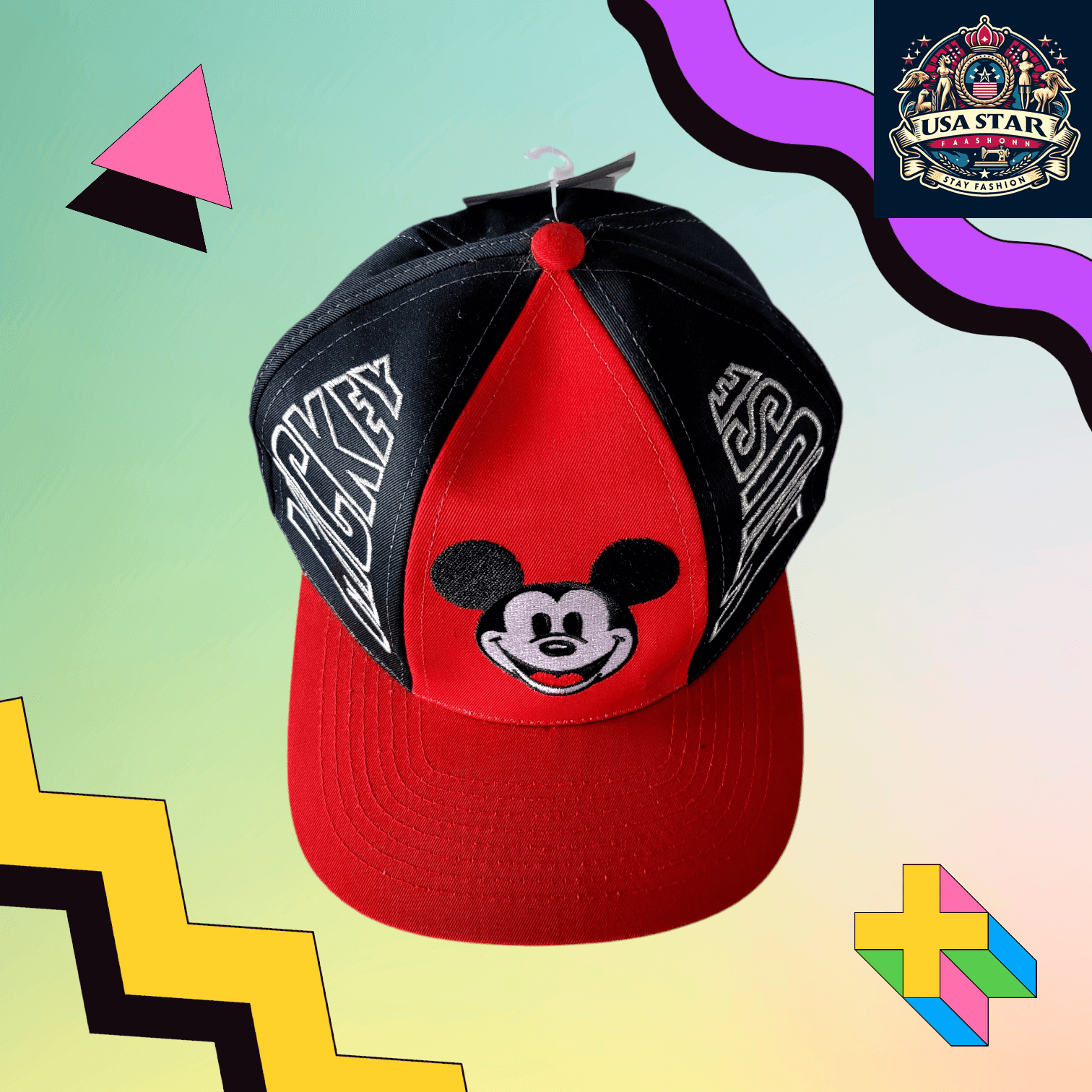 Vintage Mickey Mouse Hat For Adults | Rare Collectible | Adjustable Polyester Cotton Design - USASTARFASHION