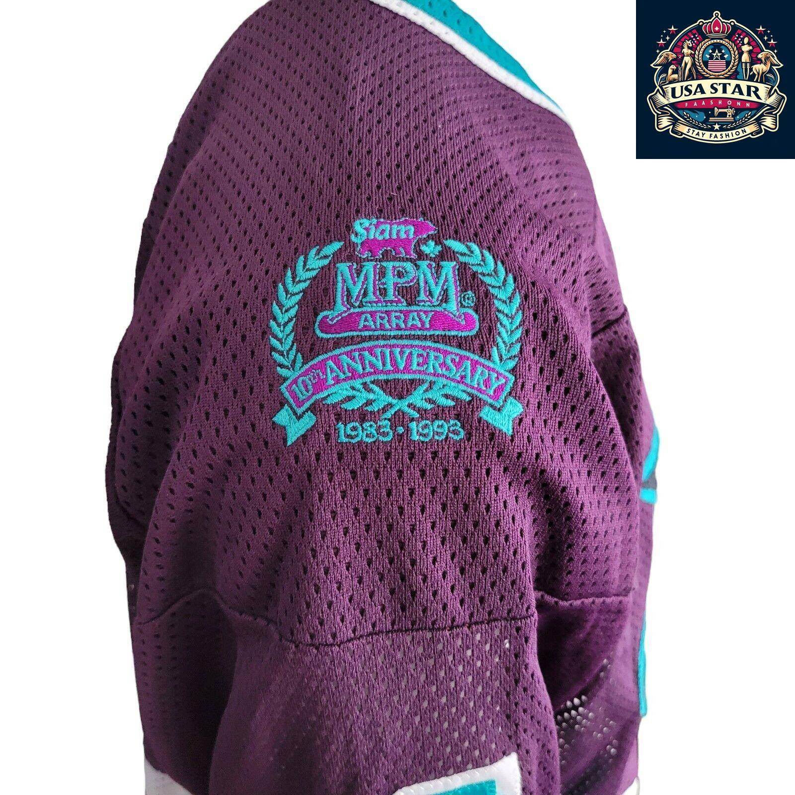 Vintage MPM Array 4 Hockey Jersey Purple Teal - 10th Anniversary Edition - ... - USASTARFASHION