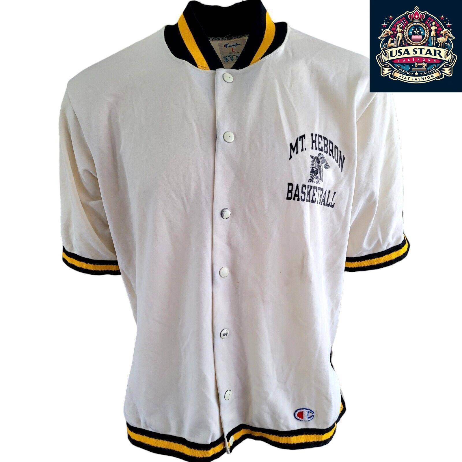 Vintage Mt. Hebron Basketball Champion BLAKEVarsity Top - Men's L - USASTARFASHION