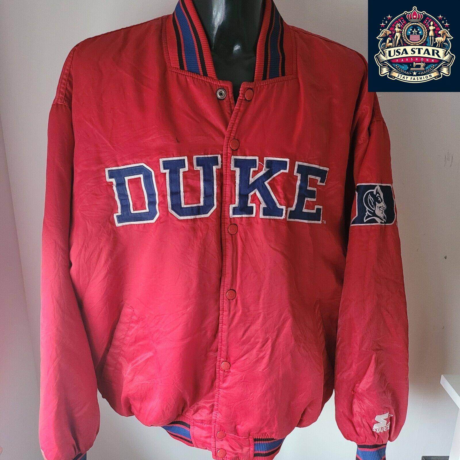 Vintage NCAA Duke Blue Devils Varsity bomber Jacket Sz 2xl - USASTARFASHION