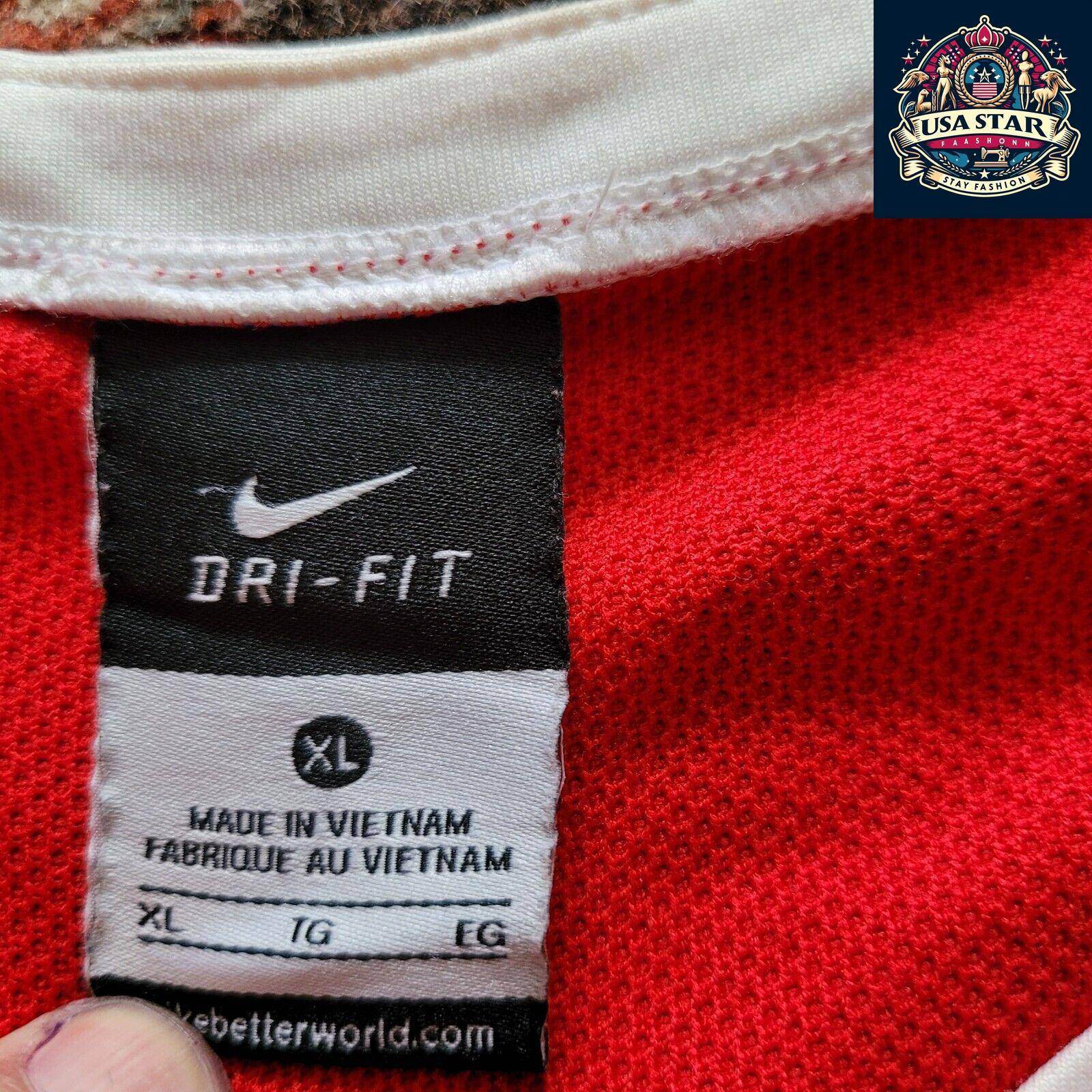 Vintage Nike WPI 33 XL Basketball Jersey in Rich Red - Comfortable & Stylish Sportswear - USASTARFASHION
